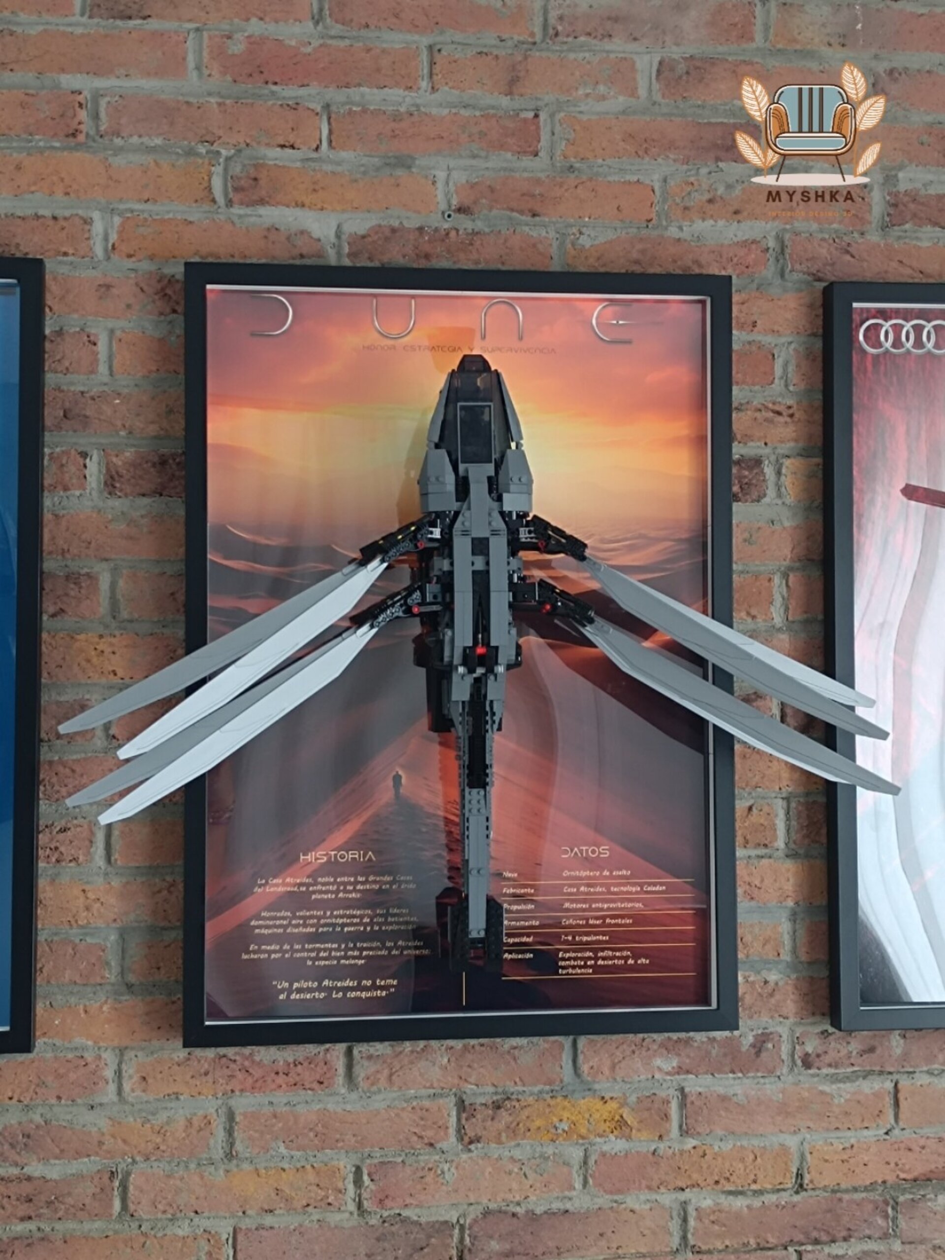 Marco expositor para LEGO Icons Dune: Ornithopter Atreides - 1
