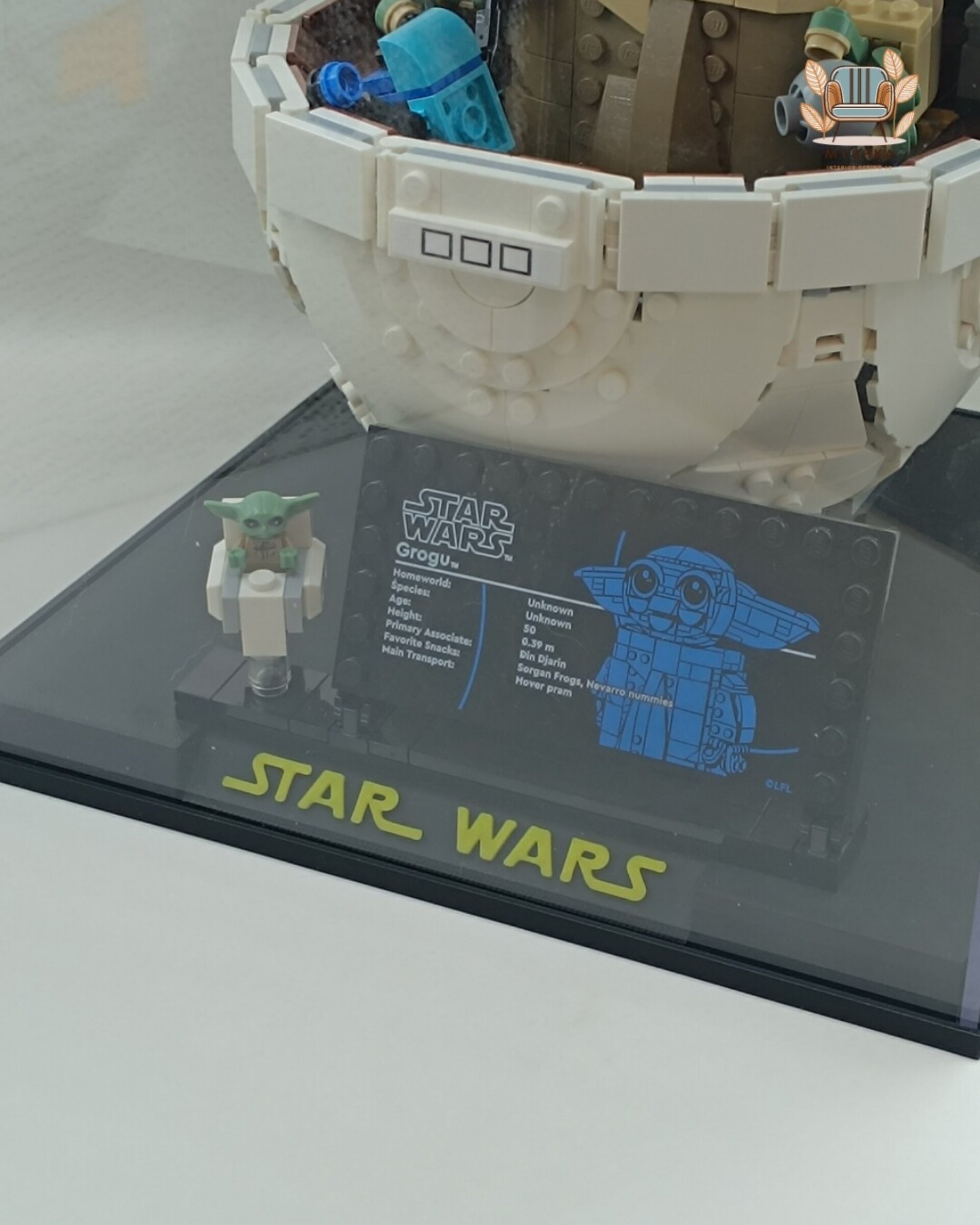 Vitrina Lego 75304 Grogu con Aerocuna - 3