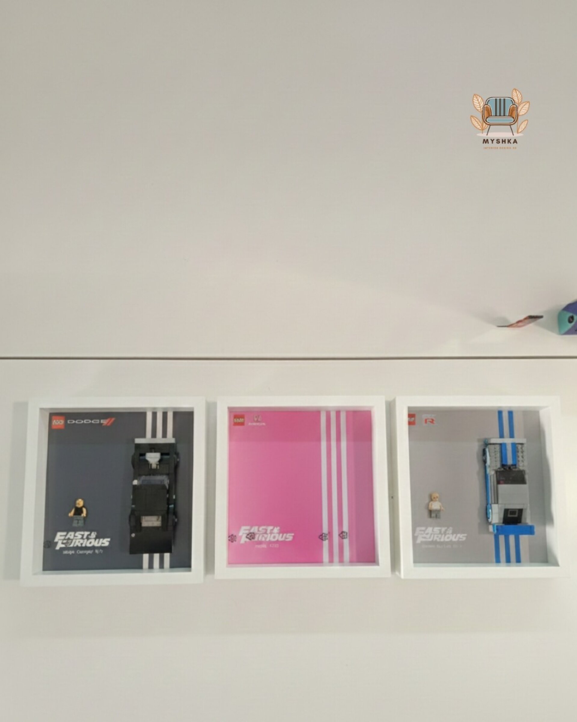 Marco expositor LEGO® Speed Champions Dodge Charger T/R Negro - 5