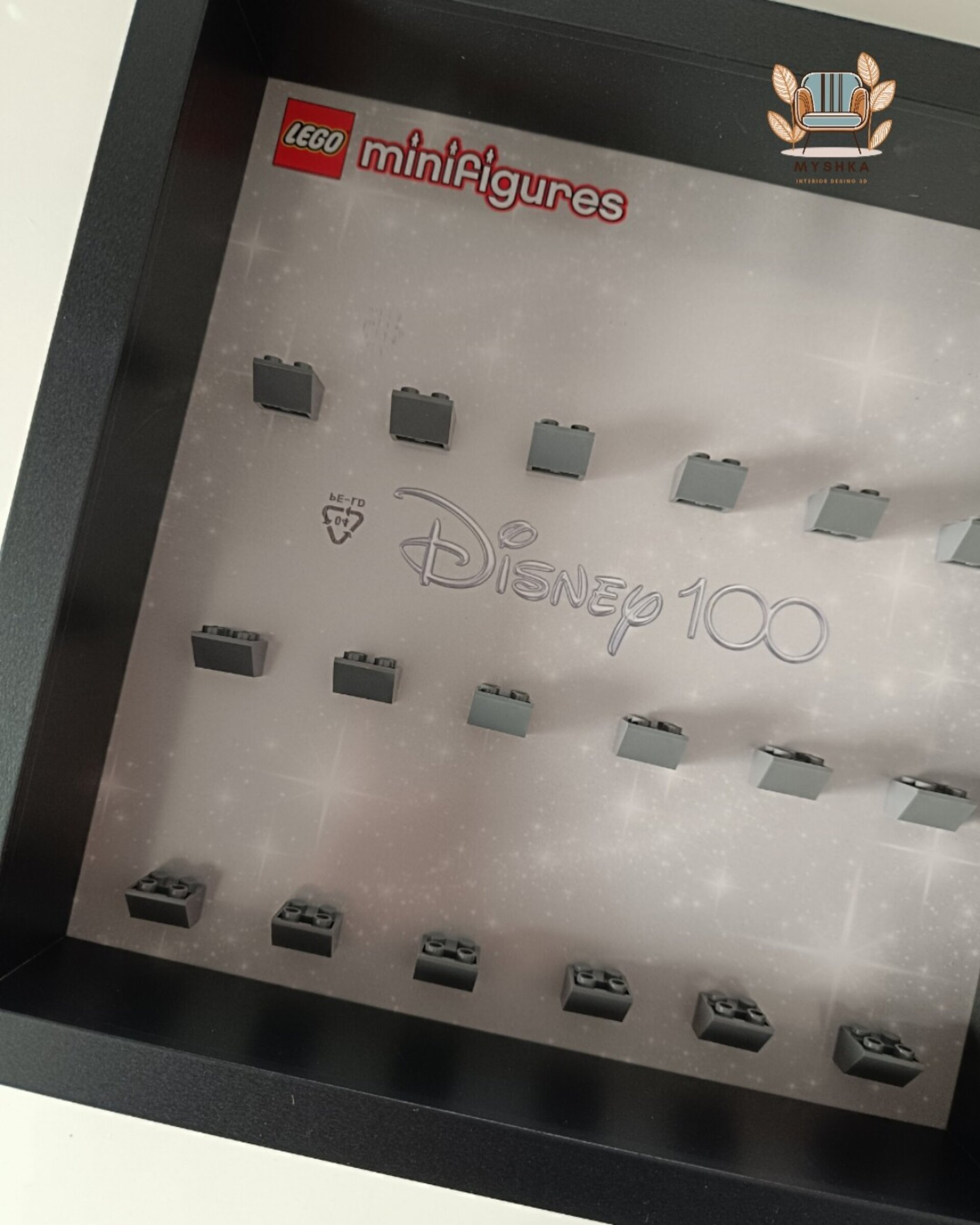 Marco exhibición LEGO® Minifiguras Disney 100 Blanco Brillante - 4