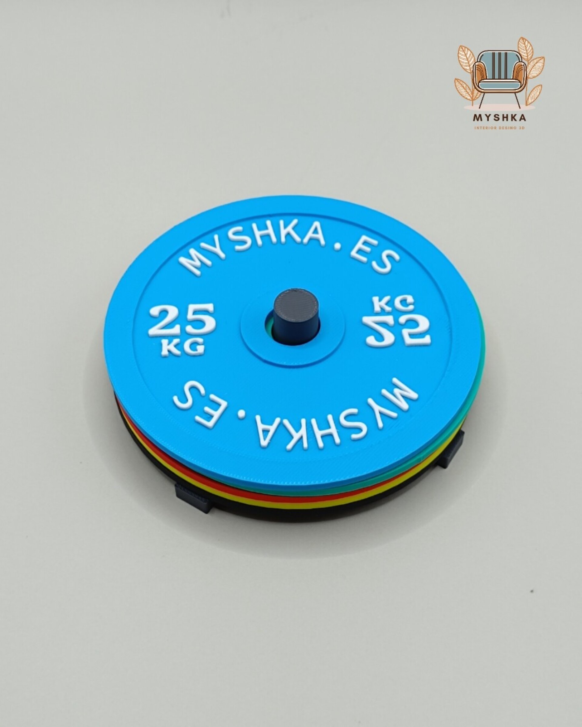 Set de posavasos Discos de Pesas - 2