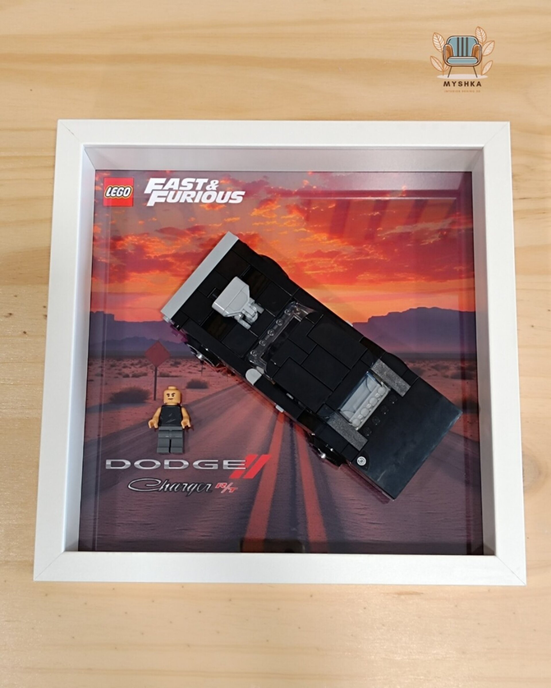 Marco expositor para vehículos LEGO® Speed Champions Dodge Charger T/R - 3