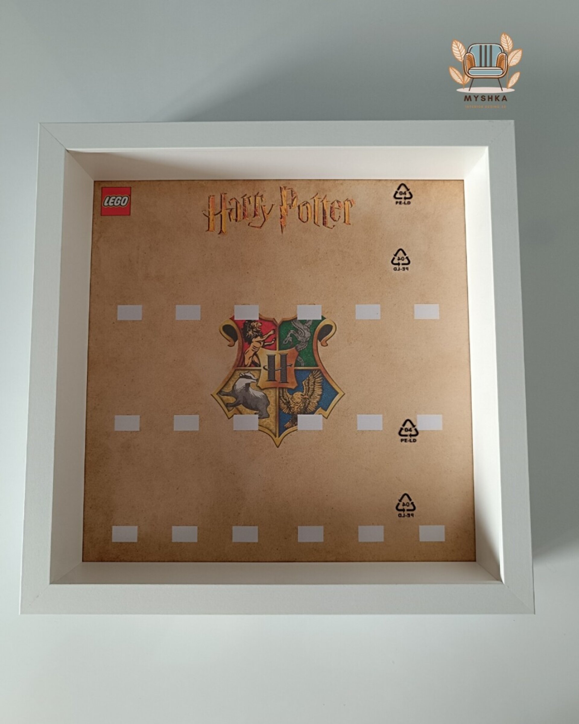 Marco exhibición LEGO® Minifiguras Harry Potter Emblemas - 3