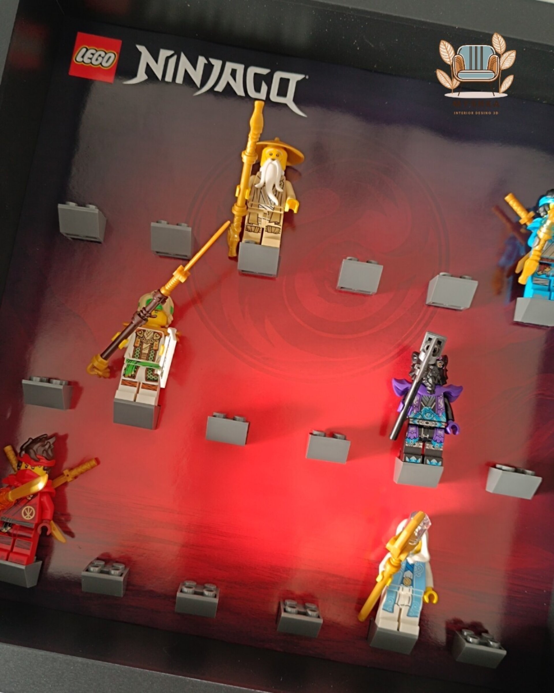 Marco exhibición LEGO® Minifiguras Ninjago Emblema - 2