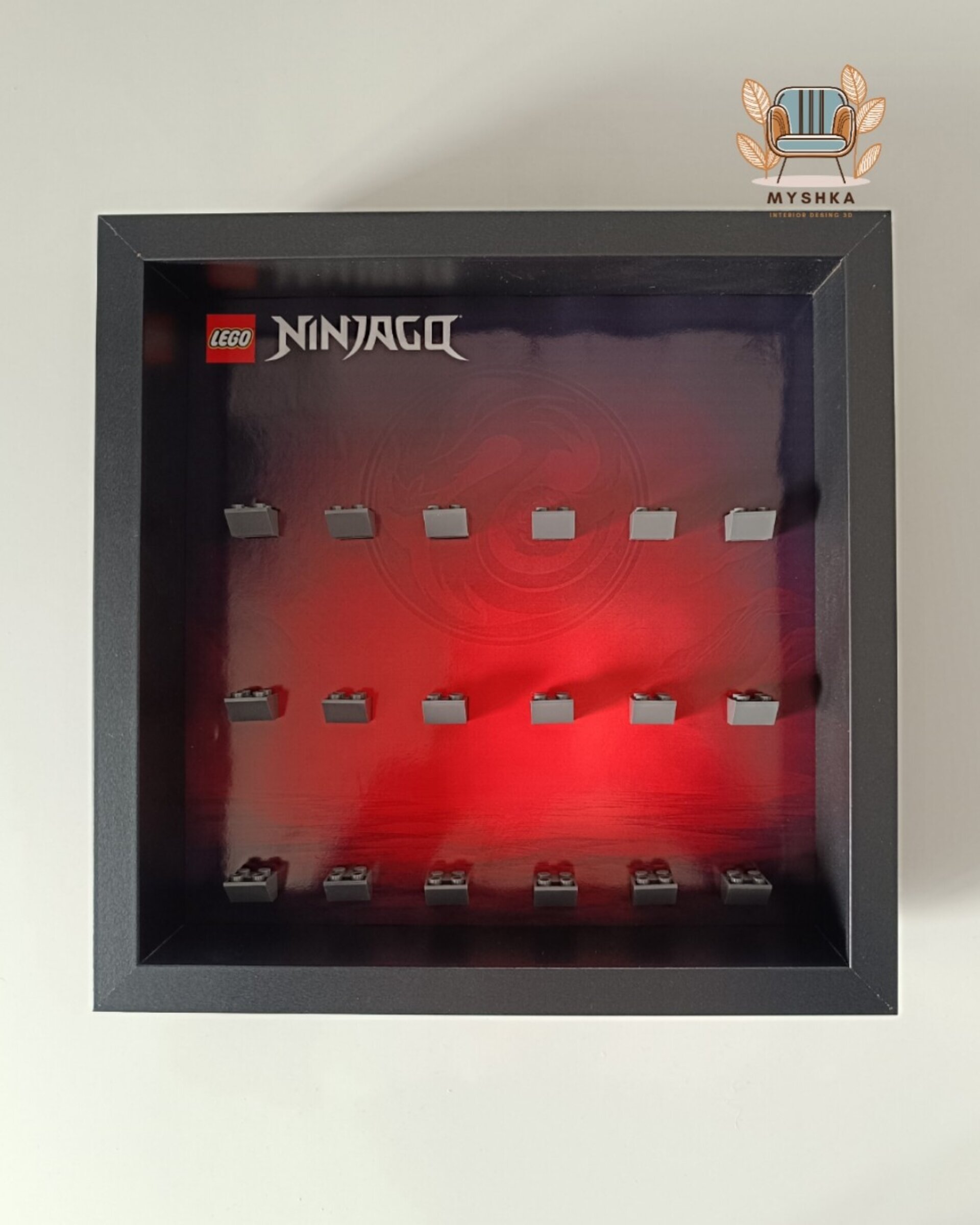 Marco exhibición LEGO® Minifiguras Ninjago Emblema - 3