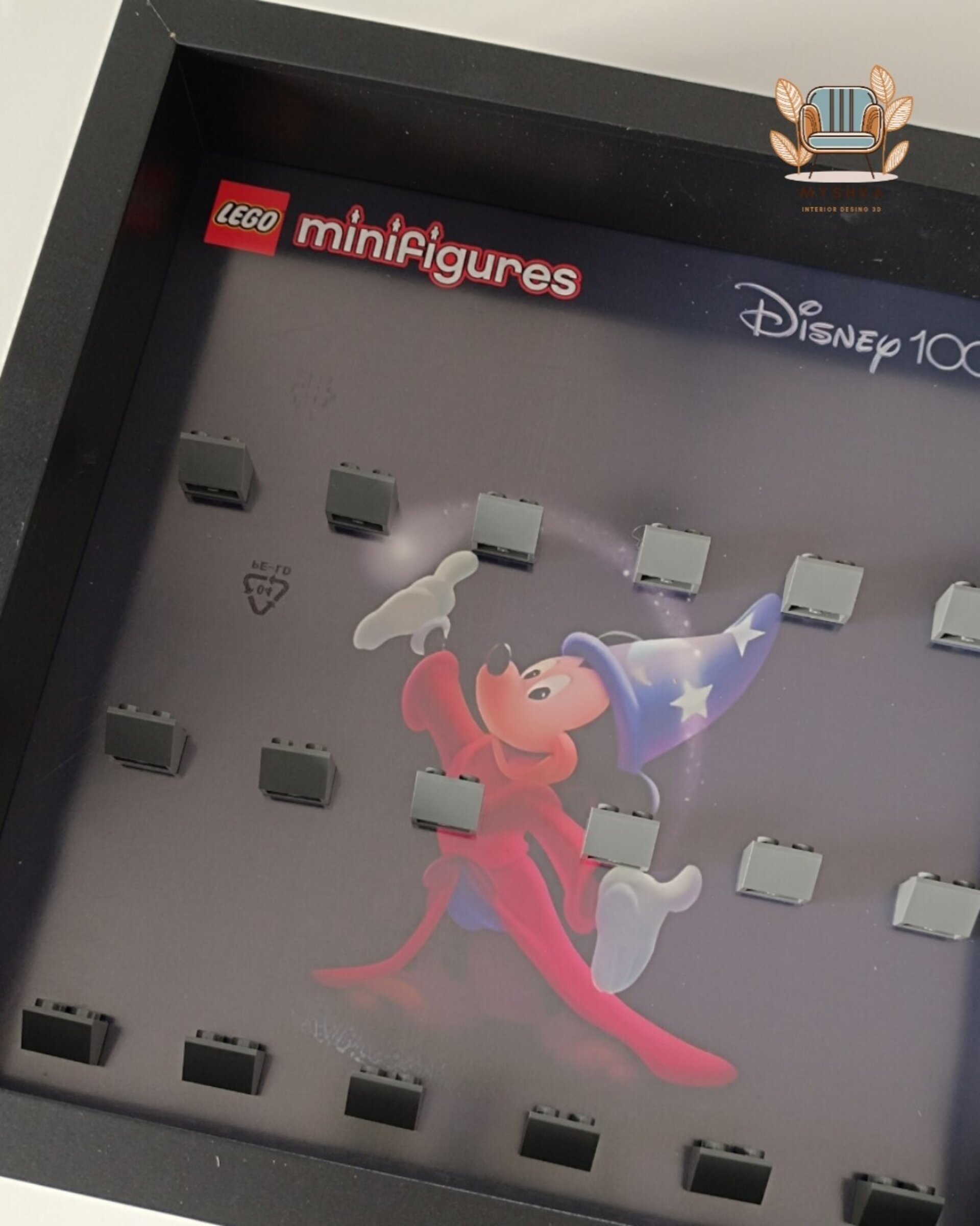 Marco exhibición LEGO® Minifiguras Disney 100 Fantasía - 3