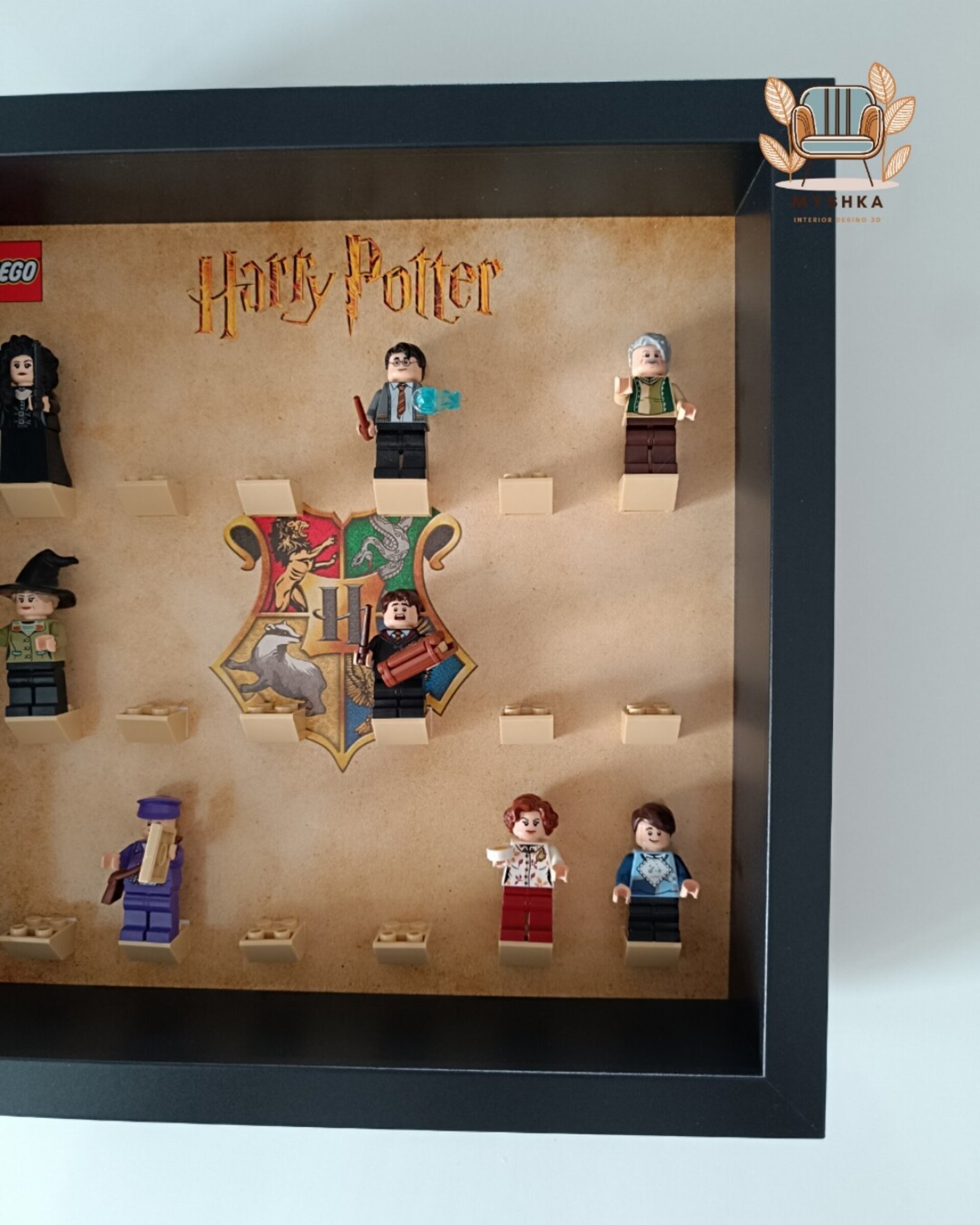 Marco exhibición LEGO® Minifiguras Harry Potter Emblemas - 4