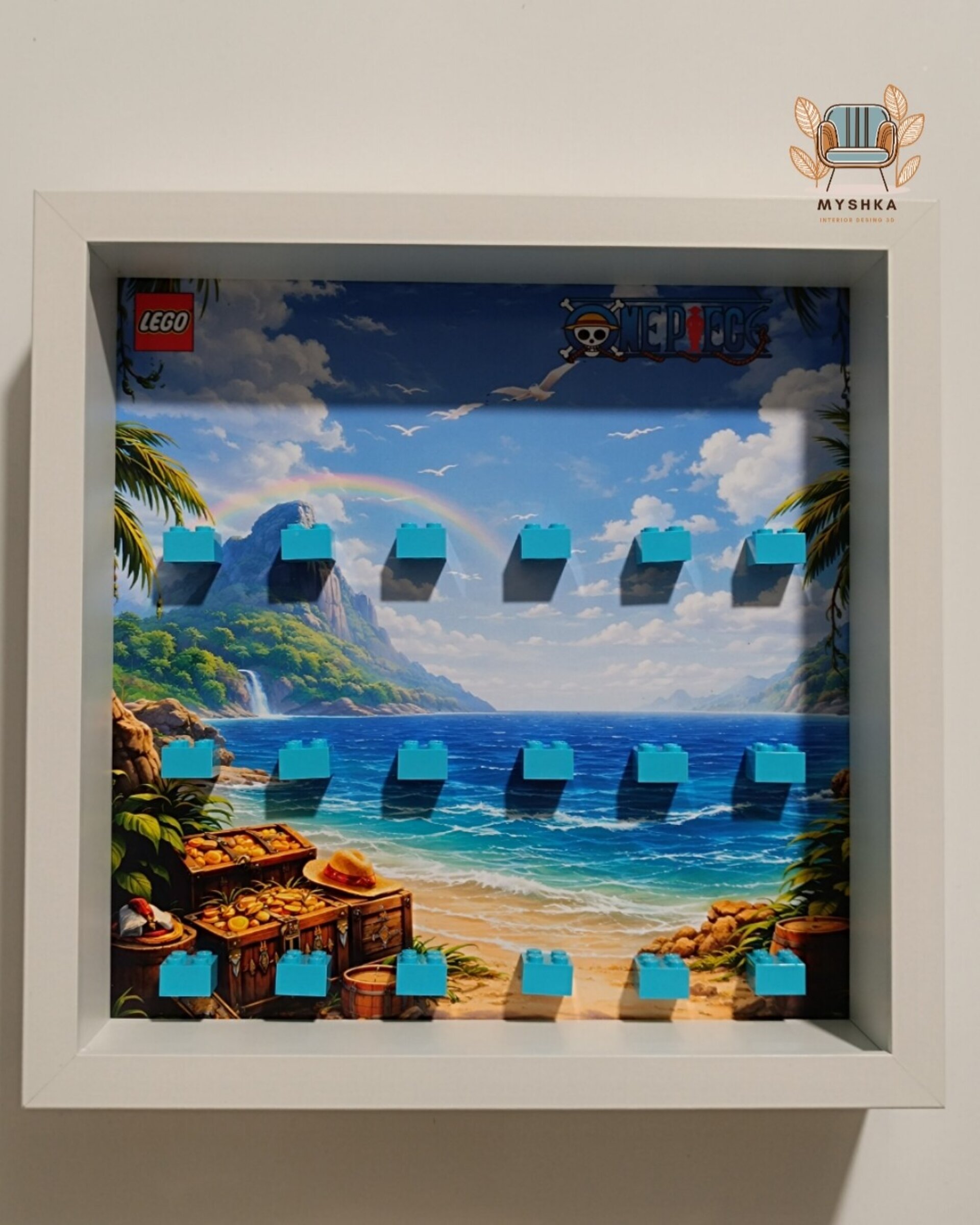 Marco exhibición LEGO® Minifiguras One Piece - 2