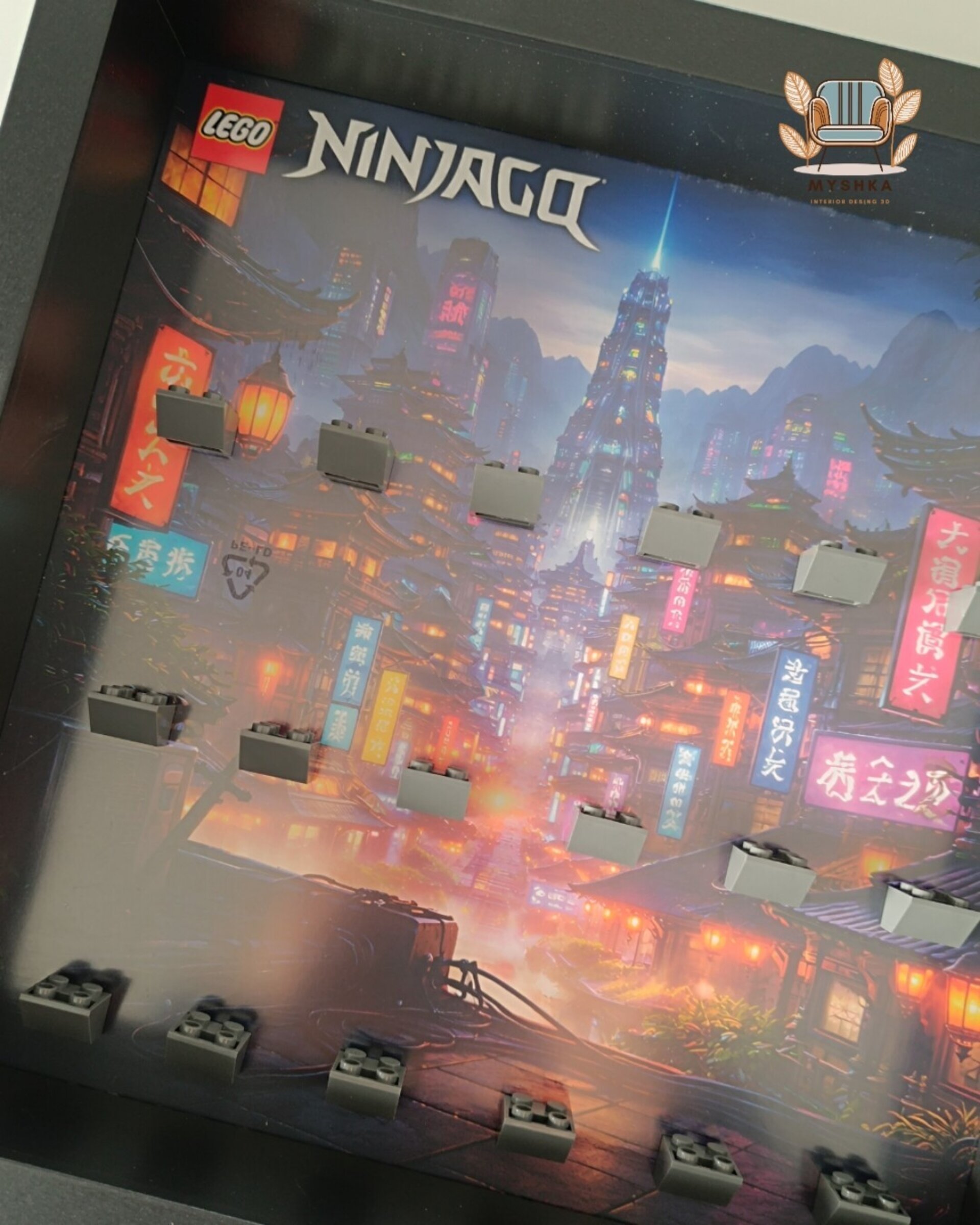 Marco exhibición LEGO® Minifiguras Ninjago Ciudad - 3