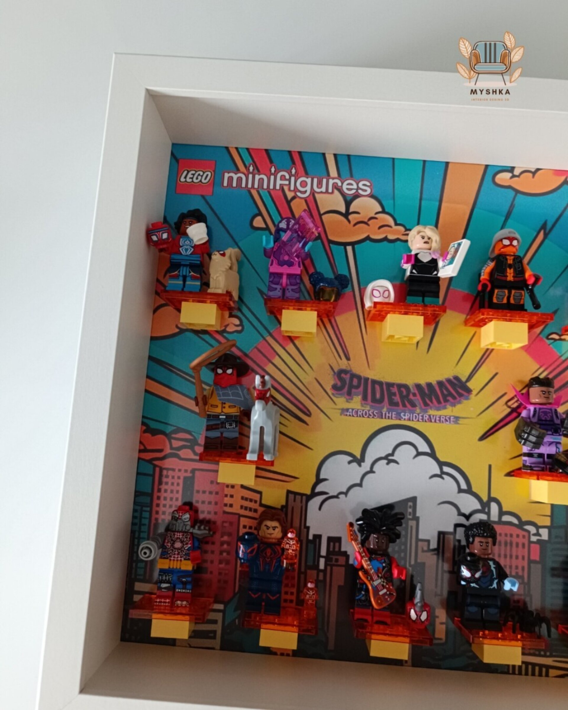 Marco exhibición LEGO® Minifiguras Spiderman cruzado el multiverso - 2
