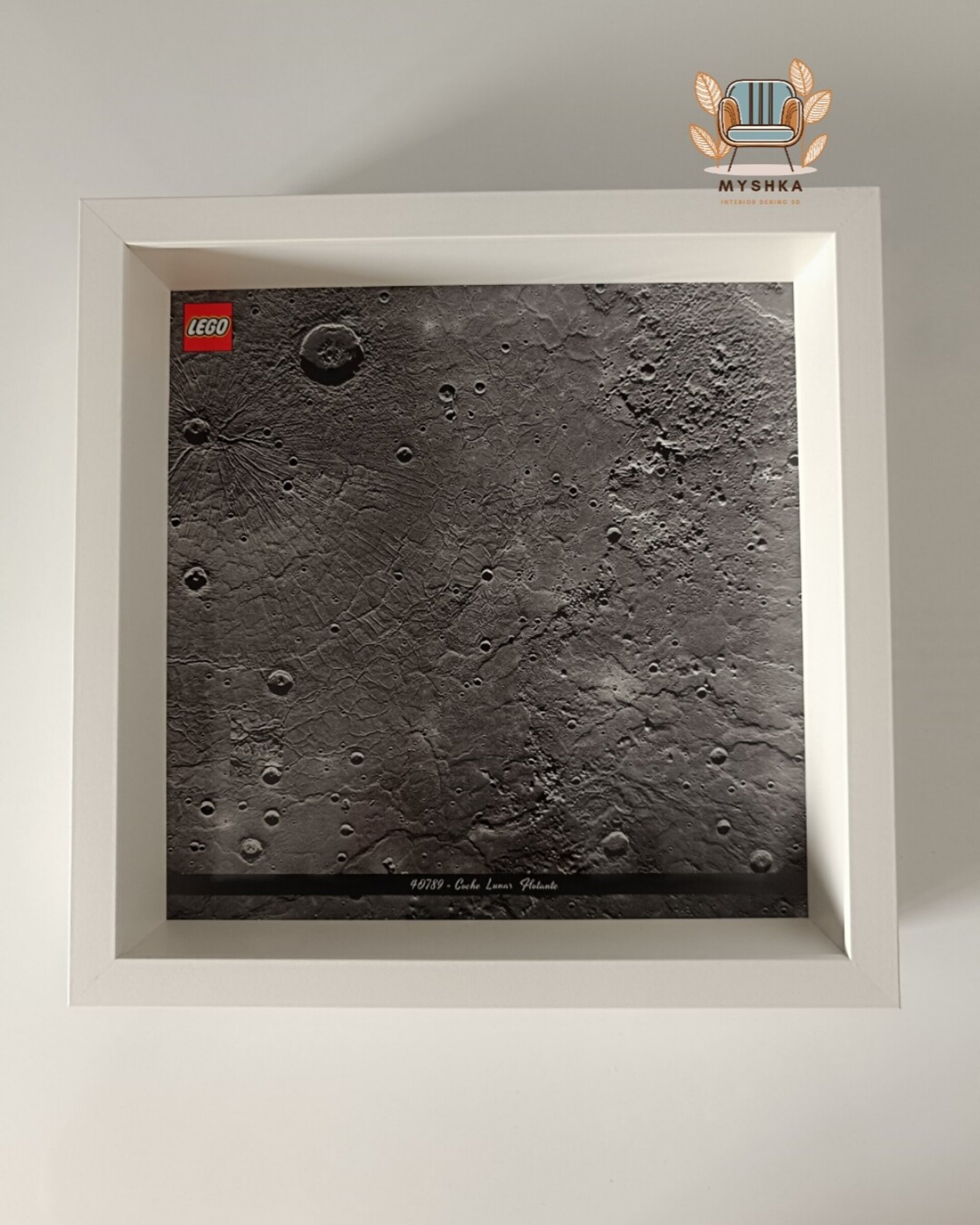 Marco Expositor Lego Coche Lunar Flotante, set 40789 - 2