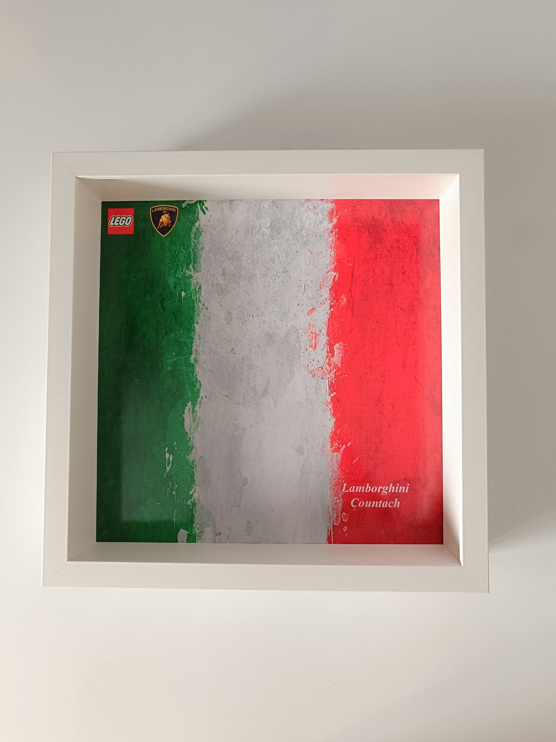 Marco expositor vehículos LEGO® Speed Champions Lamborghini Coutach, Bandera - 3