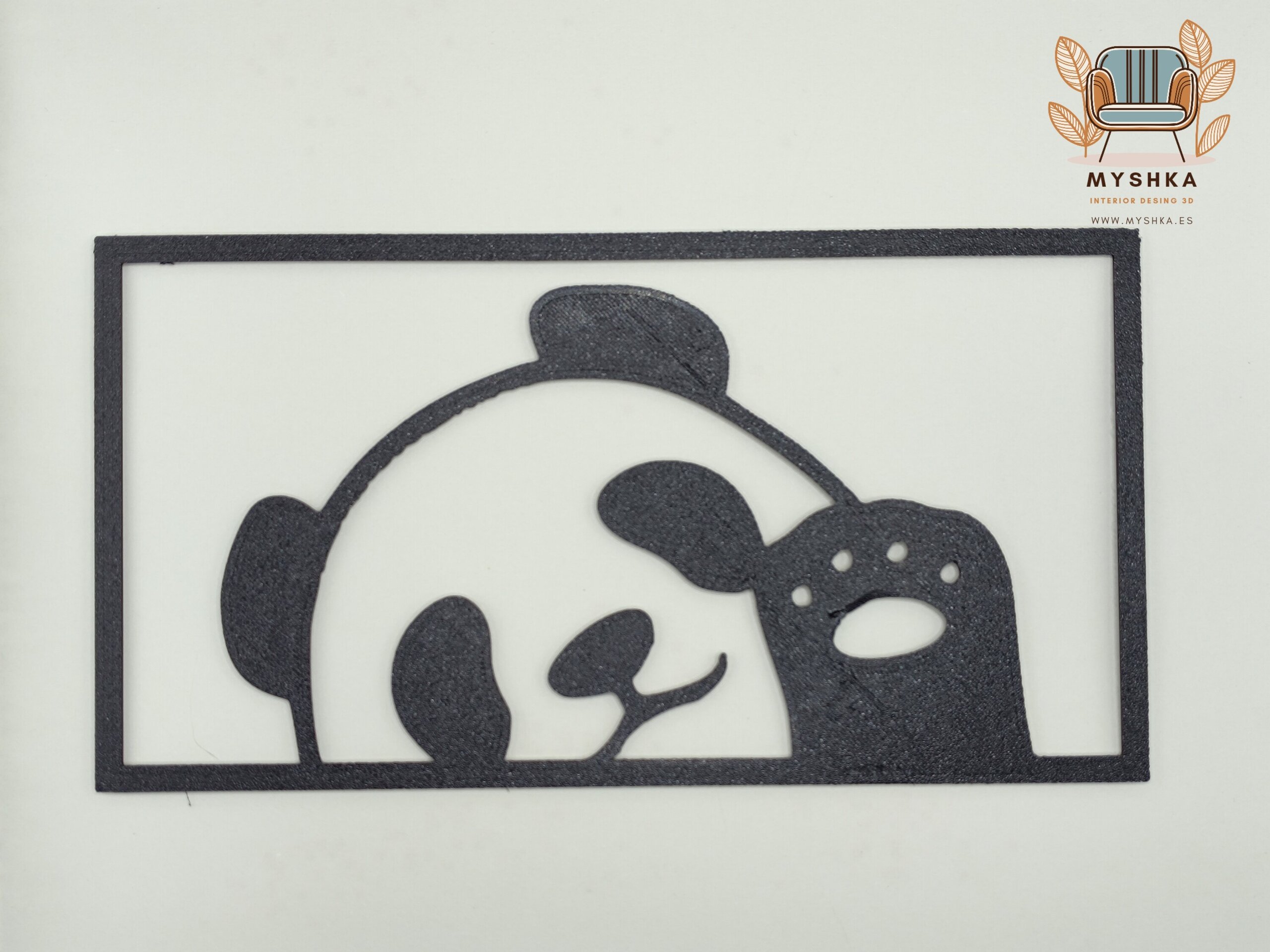 Cuadro Oso Panda saludando - 2