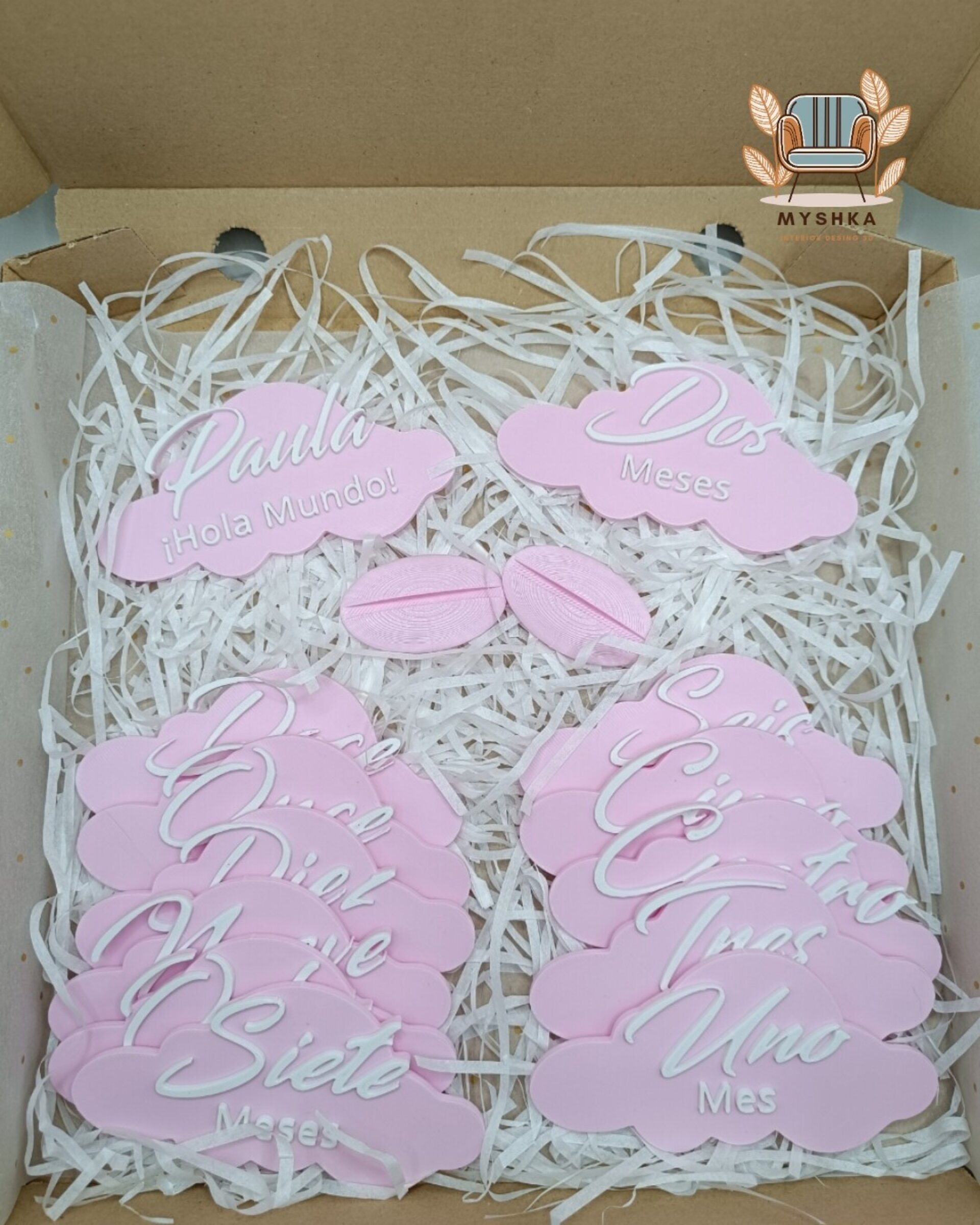 Set de Nubes Personalizadas para Bebés (13 Piezas) - 2