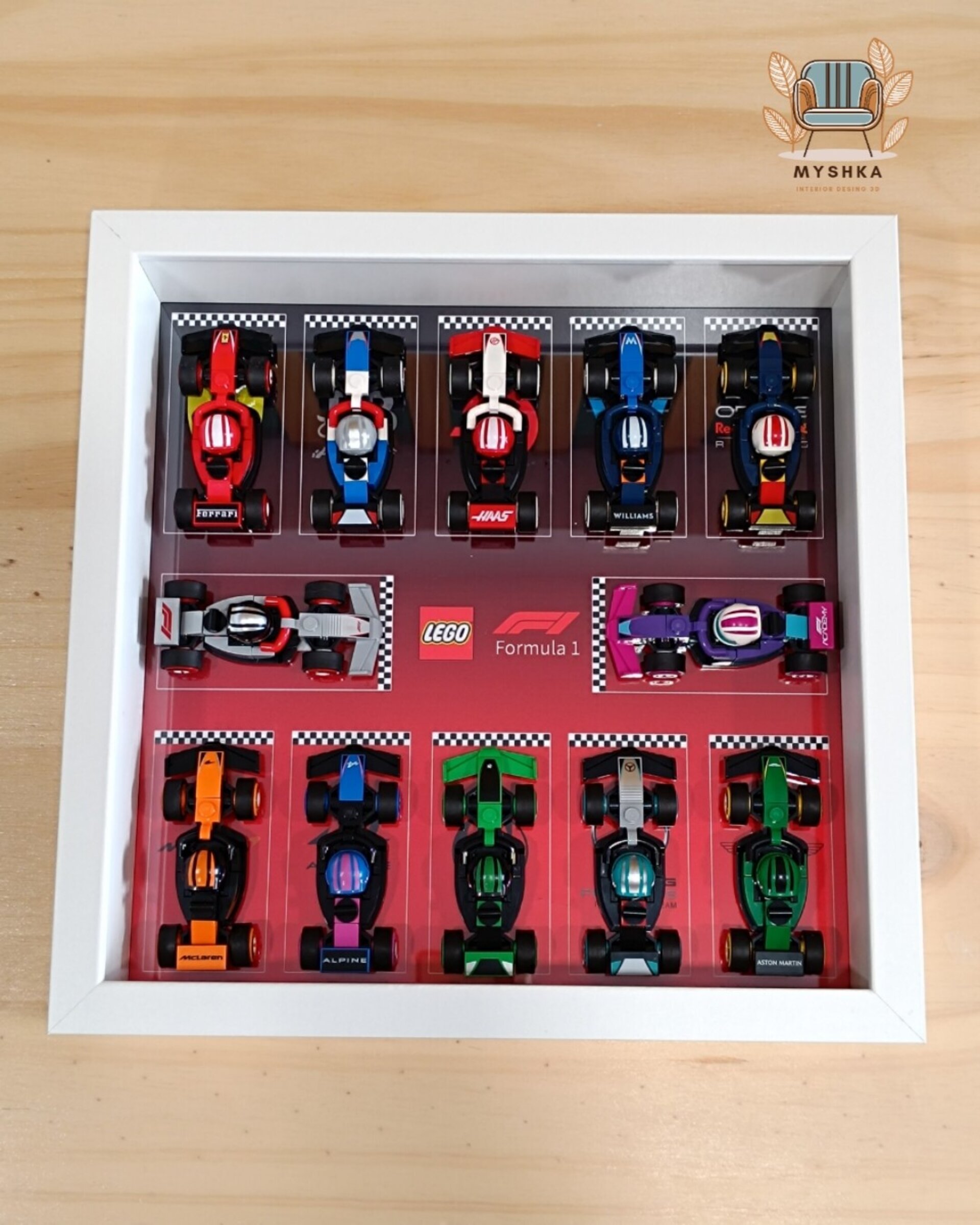 Marco exhibición vehículos LEGO® Minifiguras Formula 1 - 2