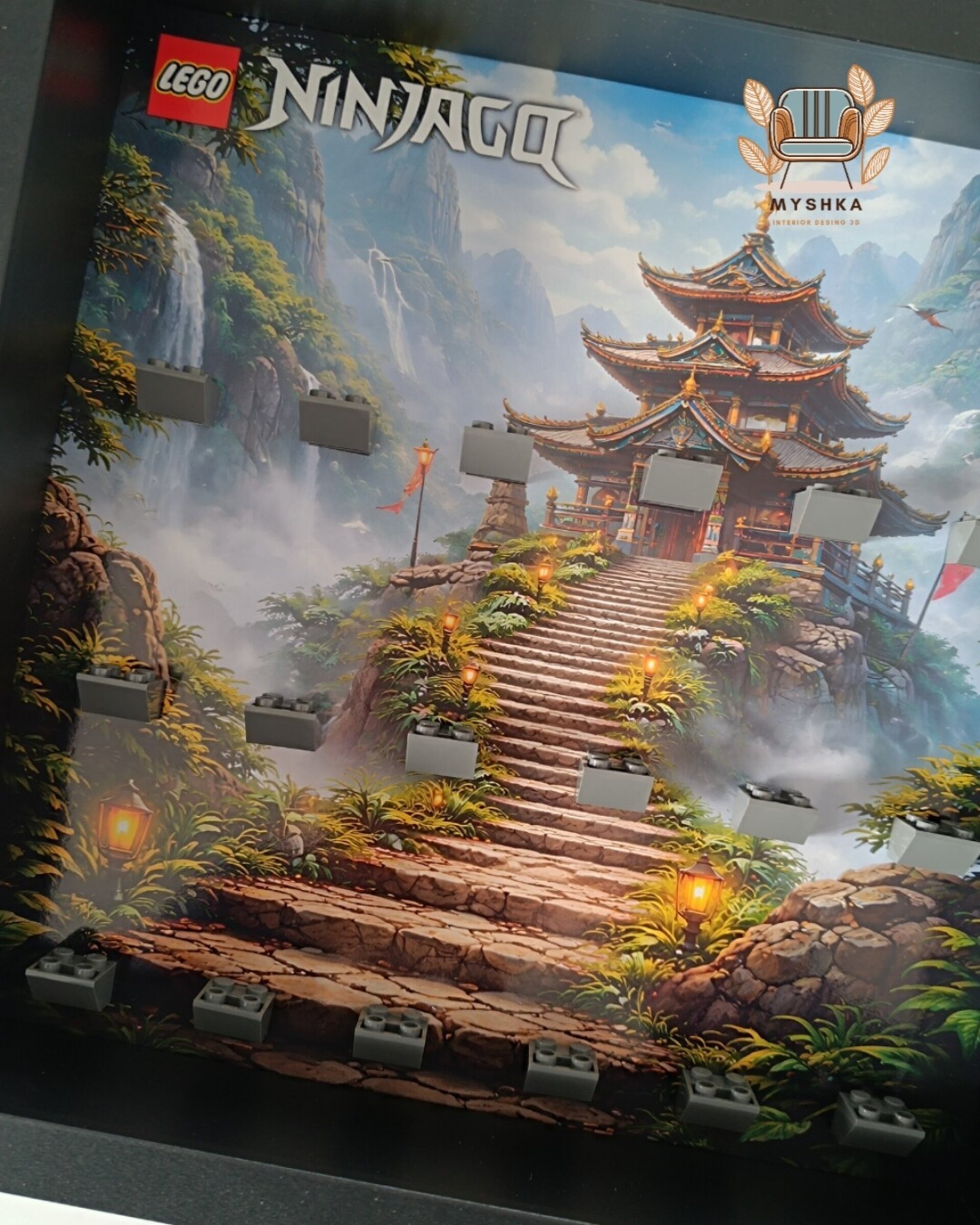 Marco exhibición LEGO® Minifiguras Ninjago Templo - 4