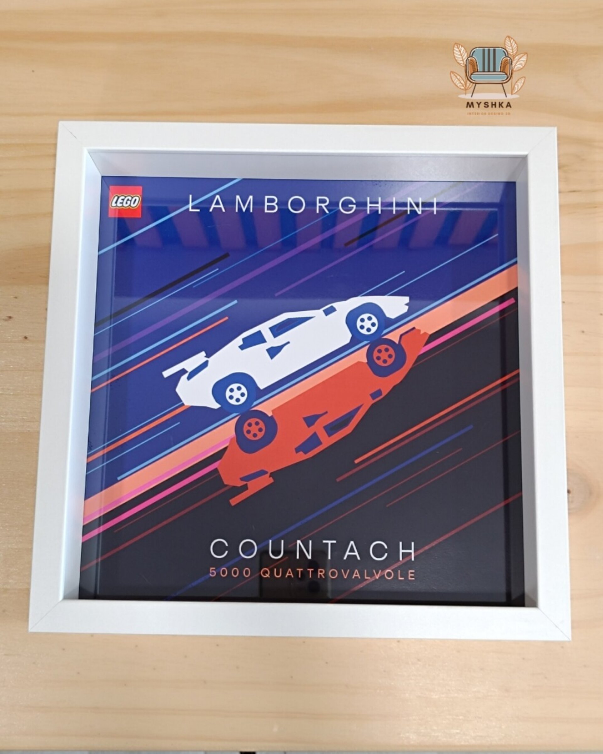 Marco expositor vehículos LEGO® Speed Champions Lamborghini Coutach - 1
