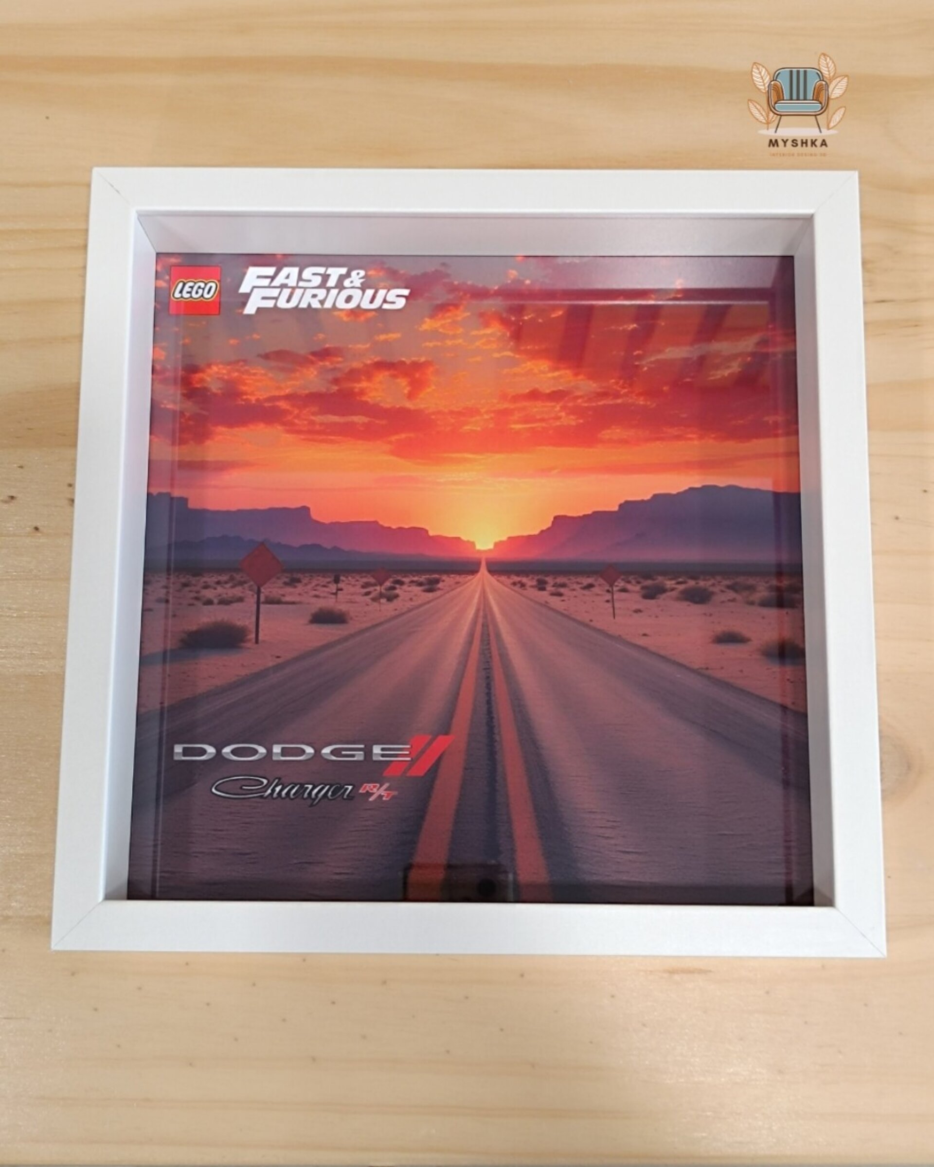 Marco expositor para vehículos LEGO® Speed Champions Dodge Charger T/R - 2