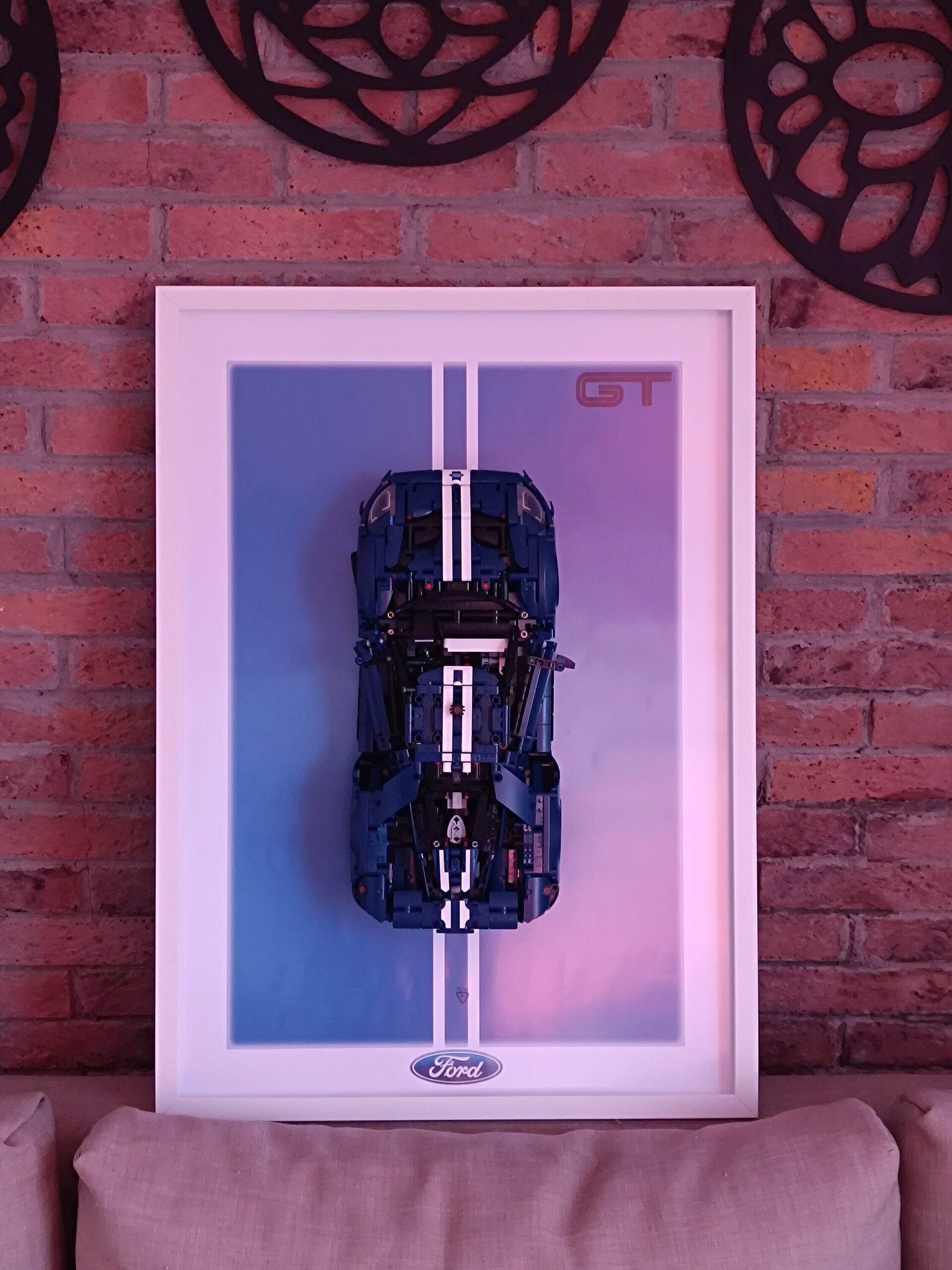 Marco expositor para vehículos LEGO® Technic Ford GT - 4