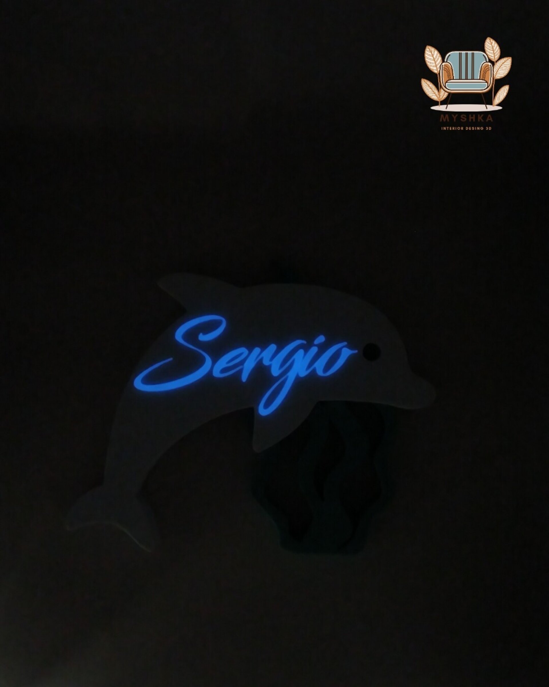 Figura Delfín Personalizable luminiscente - 4