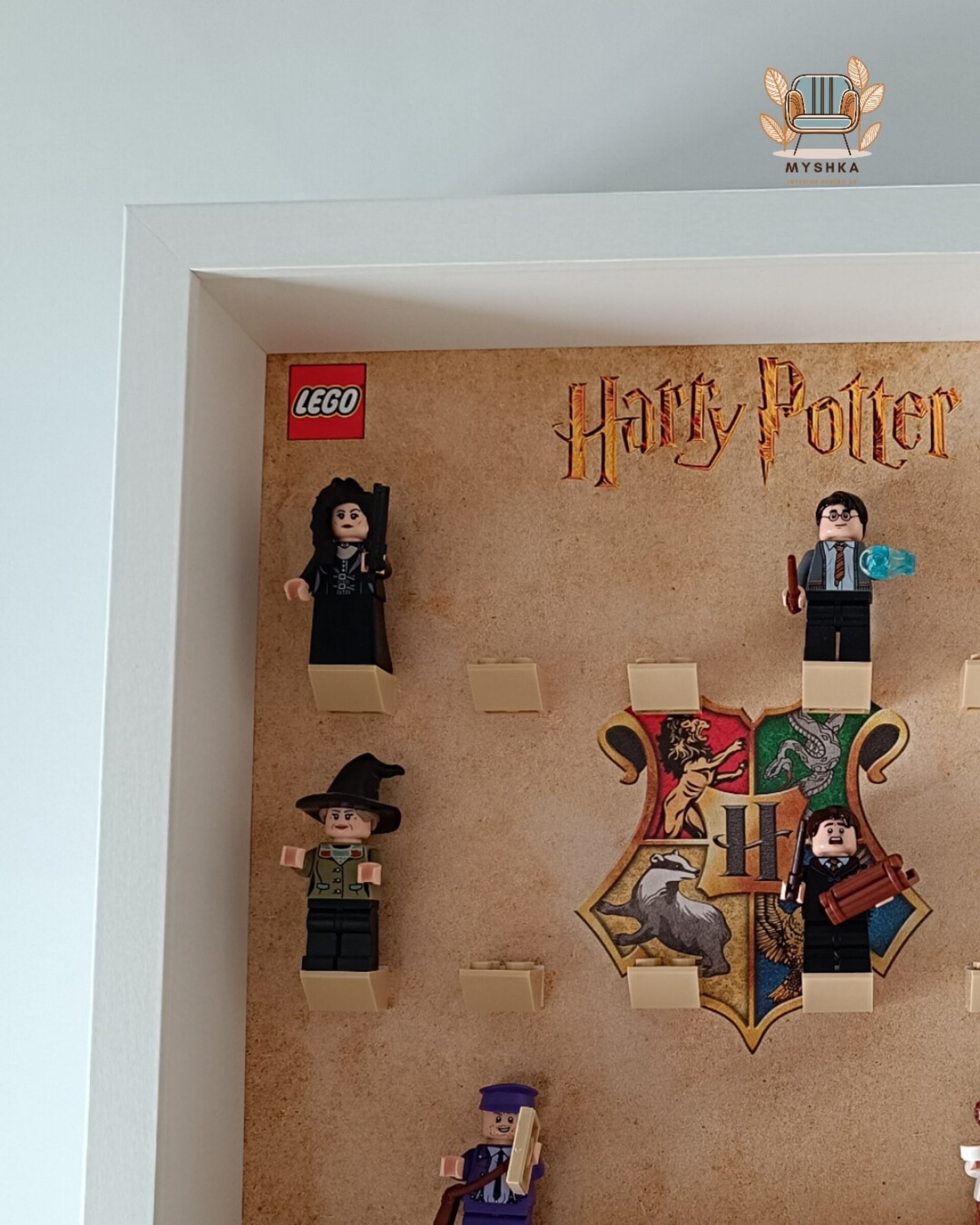 Marco exhibición LEGO® Minifiguras Harry Potter Emblemas - 5