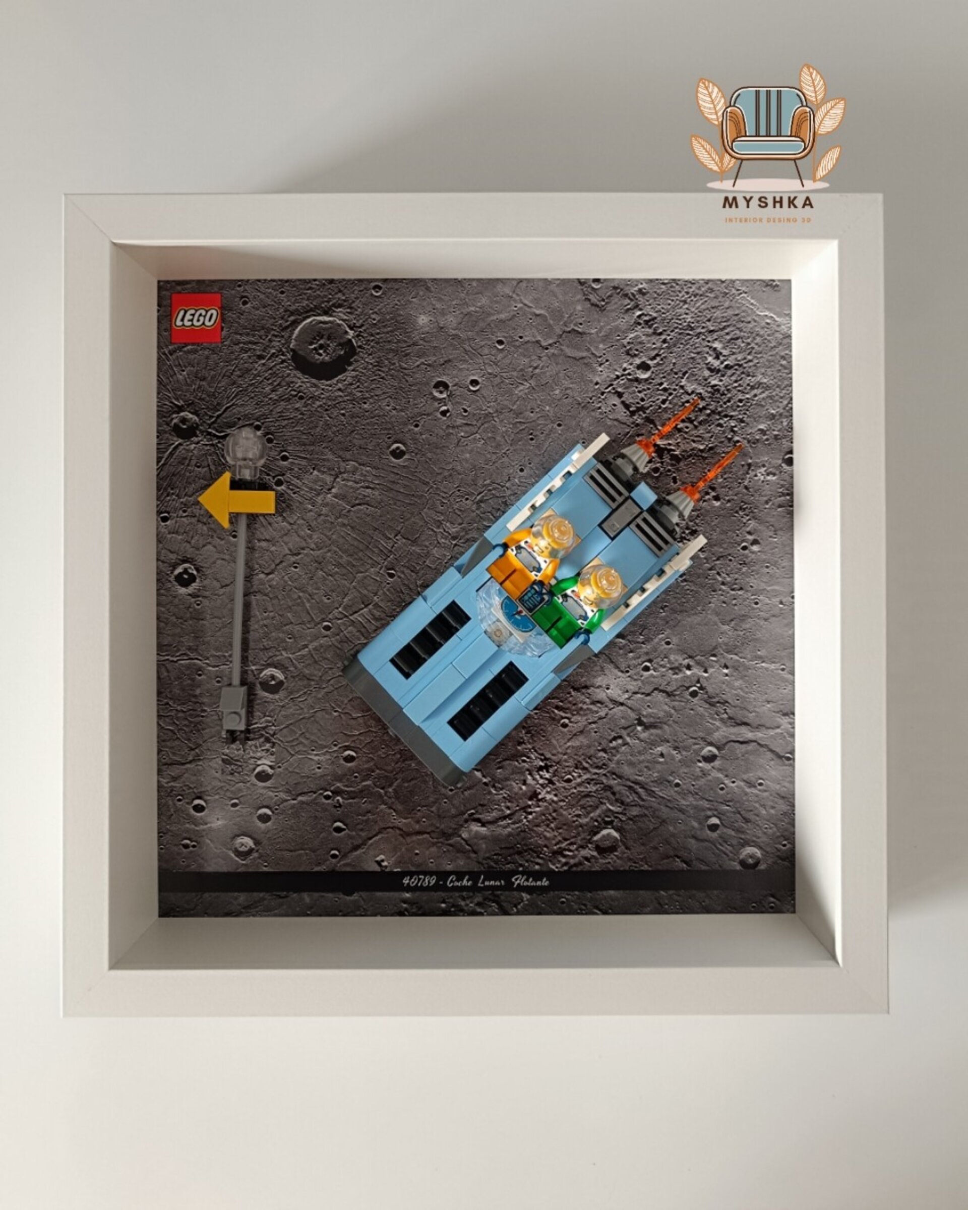 Marco Expositor Lego Coche Lunar Flotante, set 40789 - 3