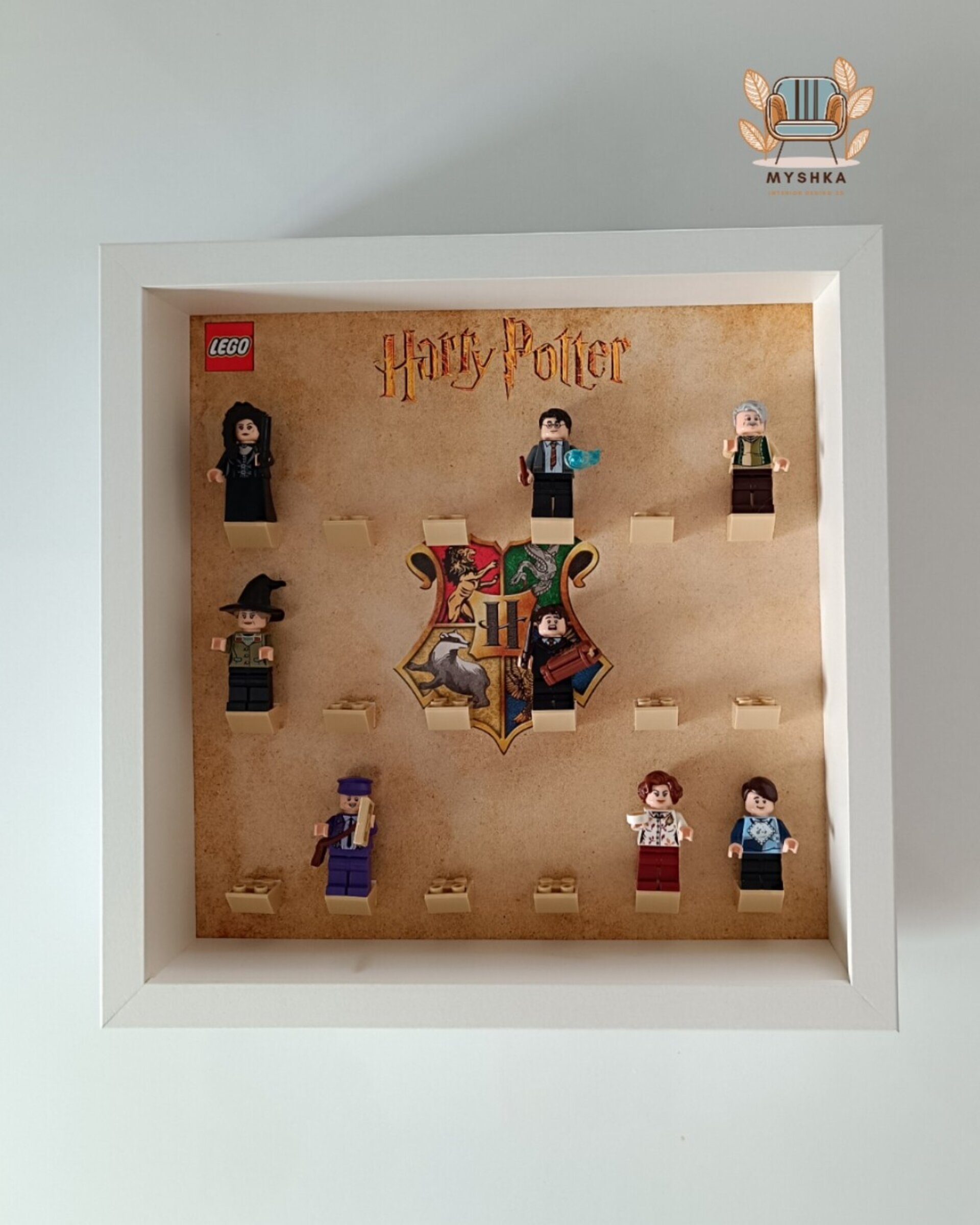Marco exhibición LEGO® Minifiguras Harry Potter Emblemas - 2