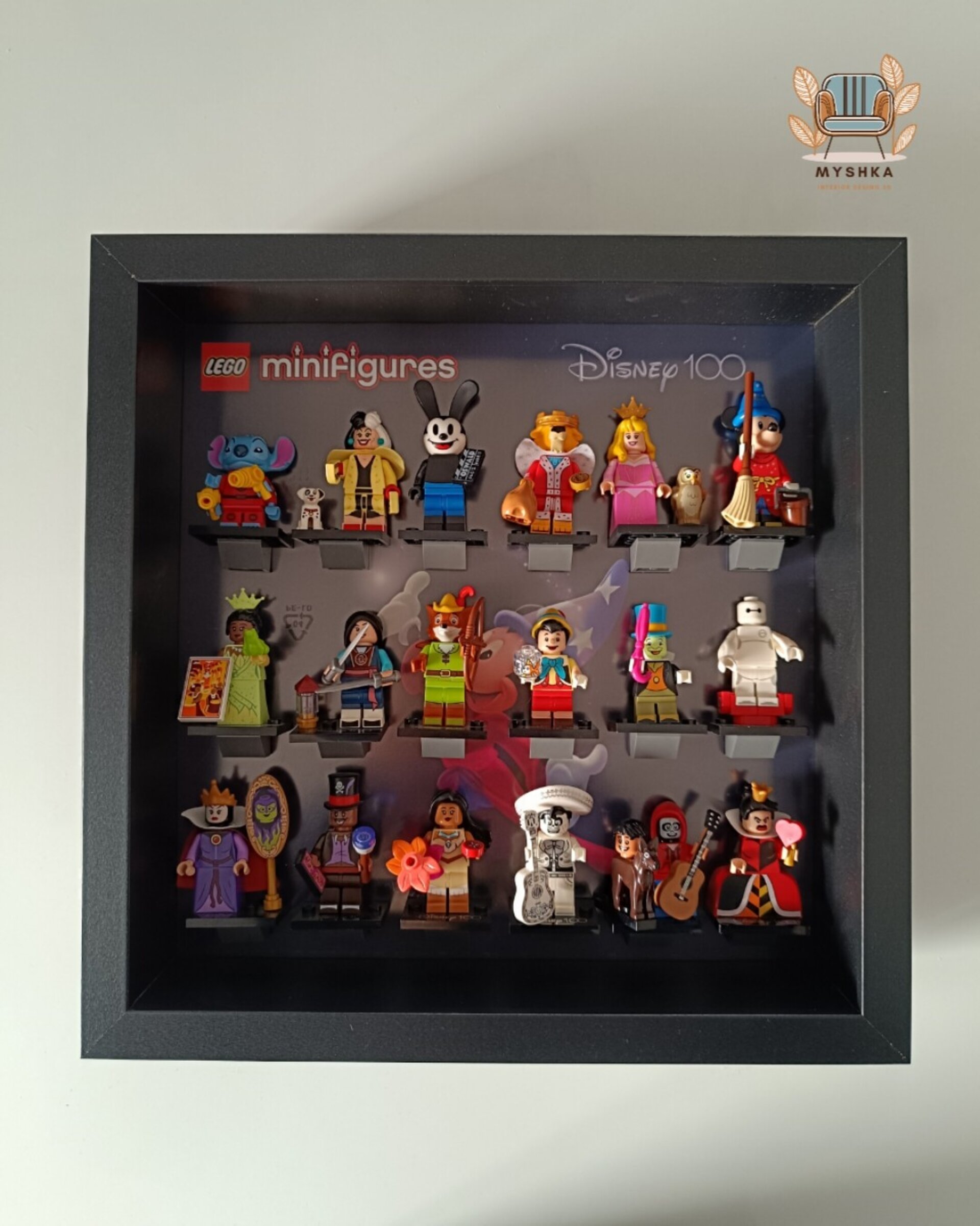 Marco exhibición LEGO® Minifiguras Disney 100 Fantasía - 1