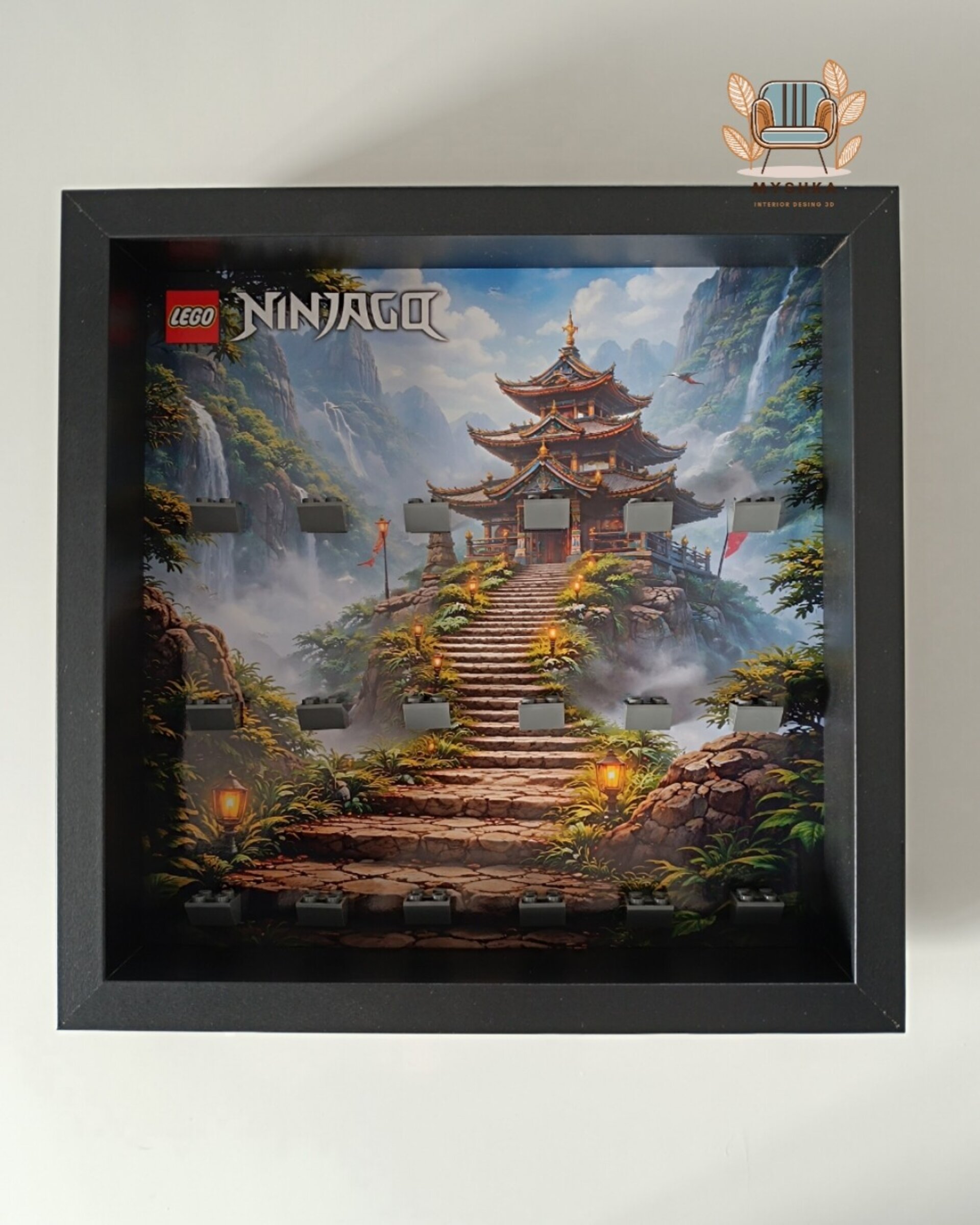 Marco exhibición LEGO® Minifiguras Ninjago Templo - 3