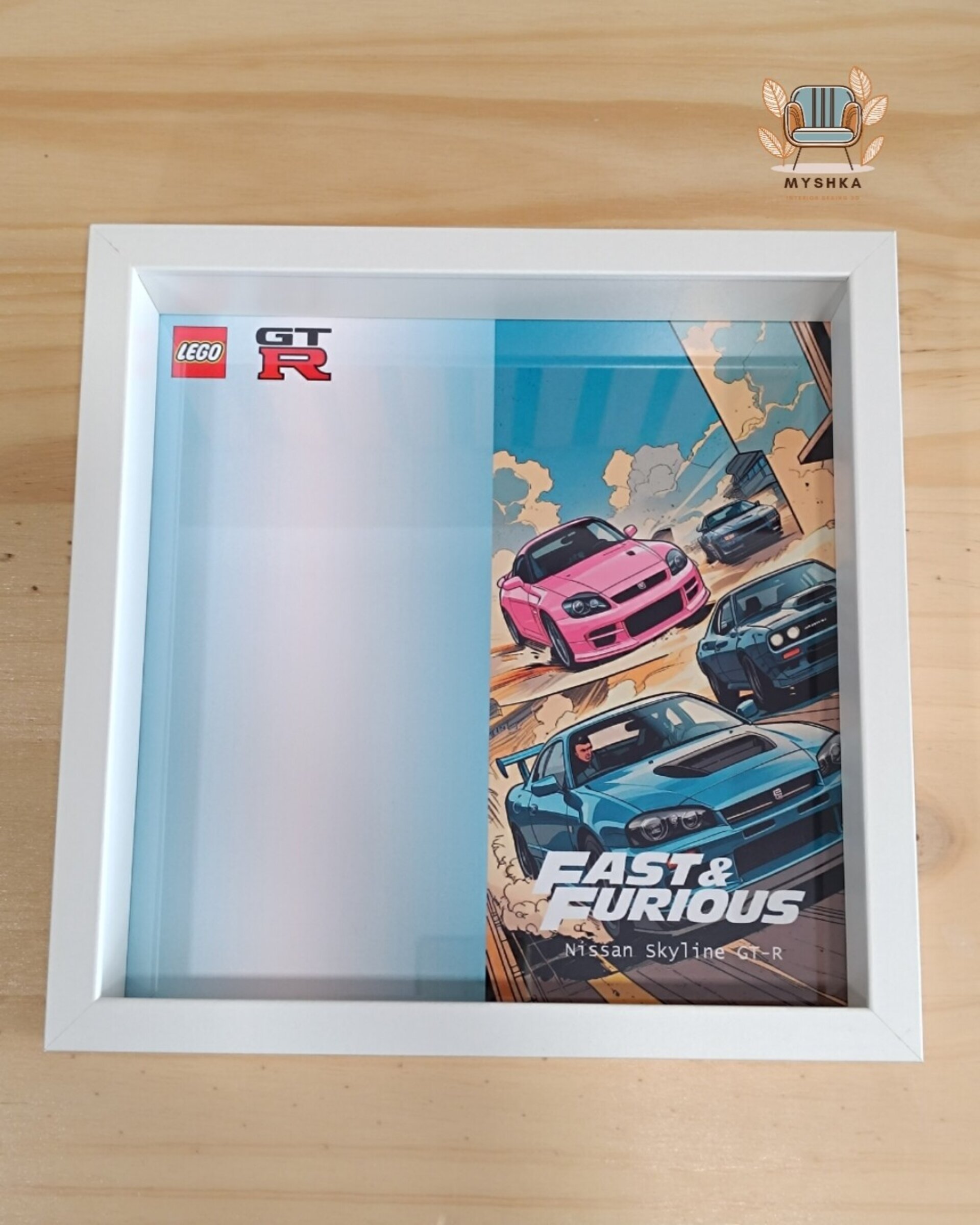 Marco expositor vehículos LEGO® Speed Champions Cómic Nissan Skyline - 2