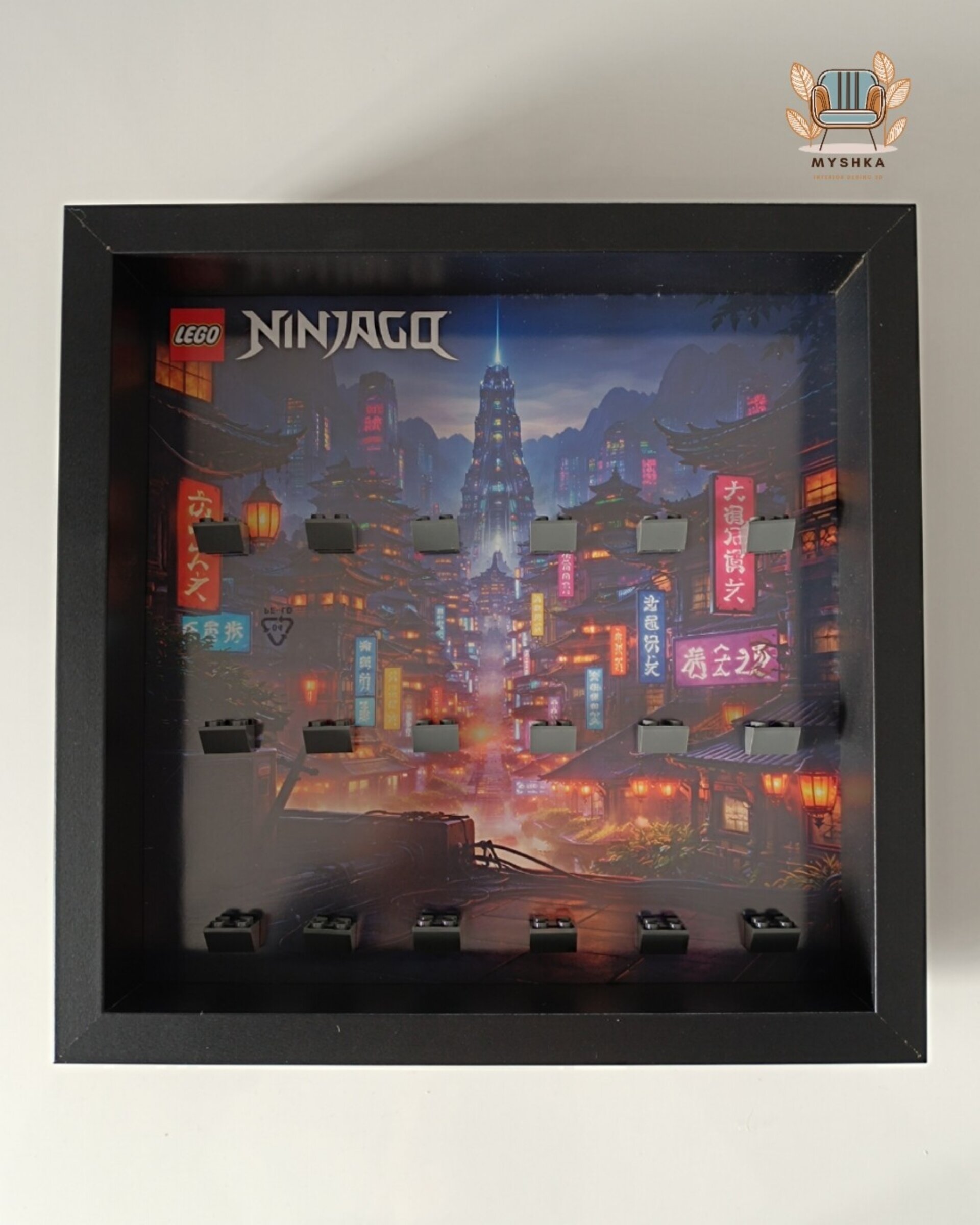 Marco exhibición LEGO® Minifiguras Ninjago Ciudad - 4