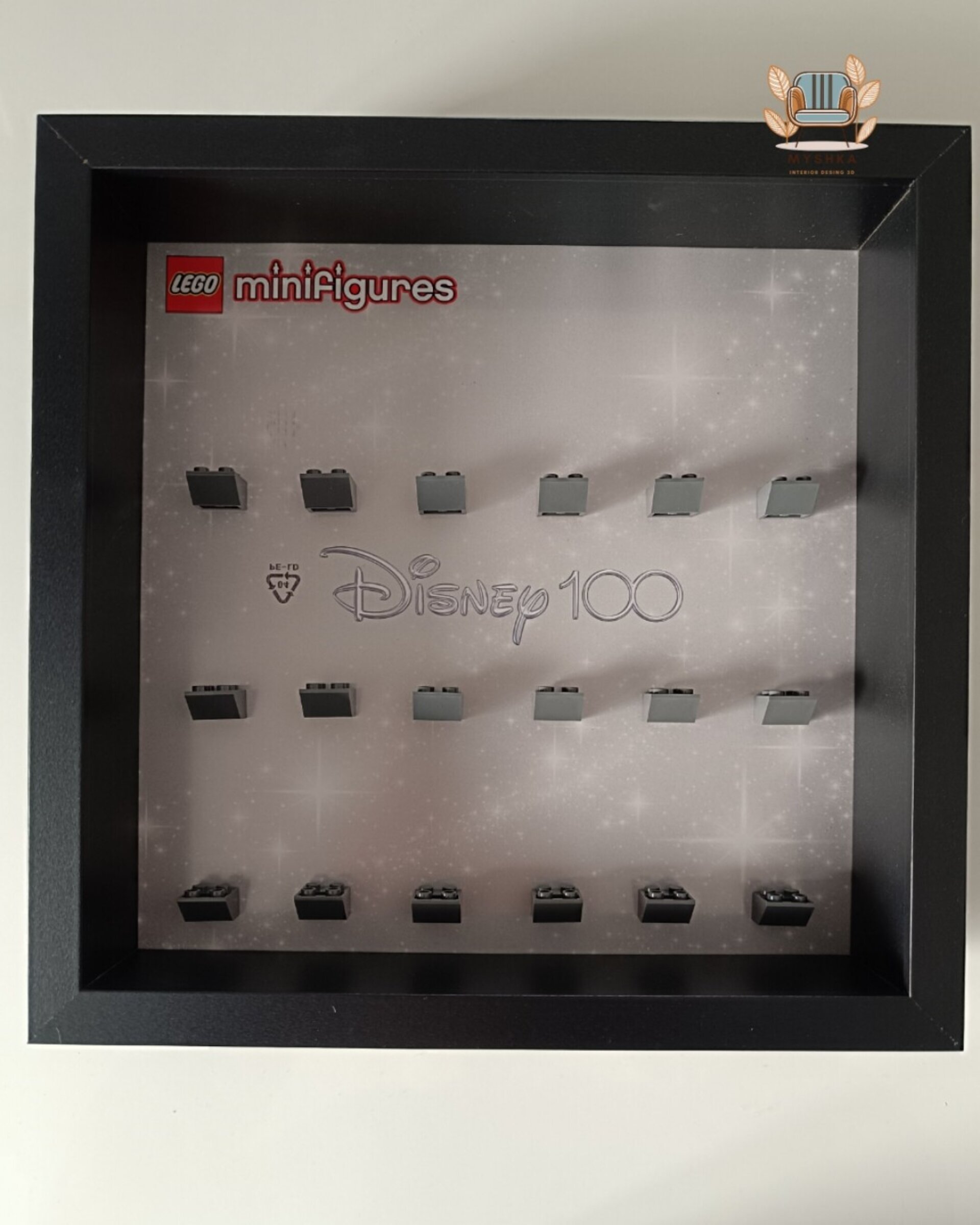 Marco exhibición LEGO® Minifiguras Disney 100 Blanco Brillante - 3