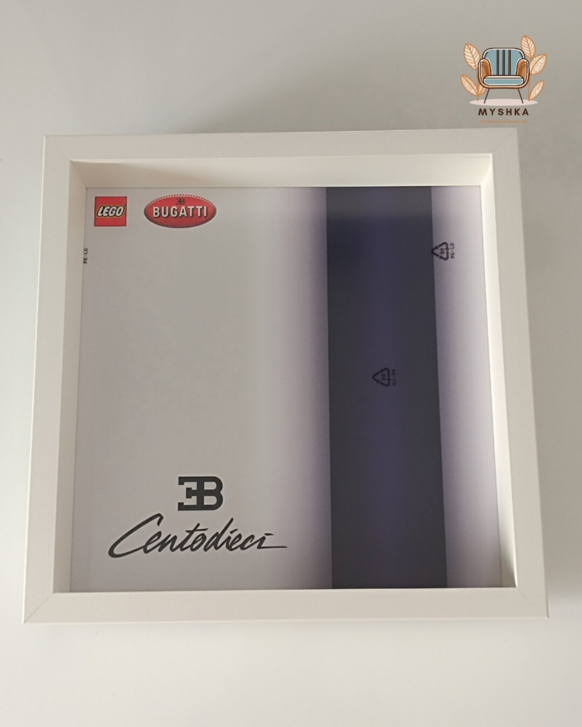 Marco expositor vehículos LEGO® Speed Champions Bugatti Centodieci, set 77240 - 2