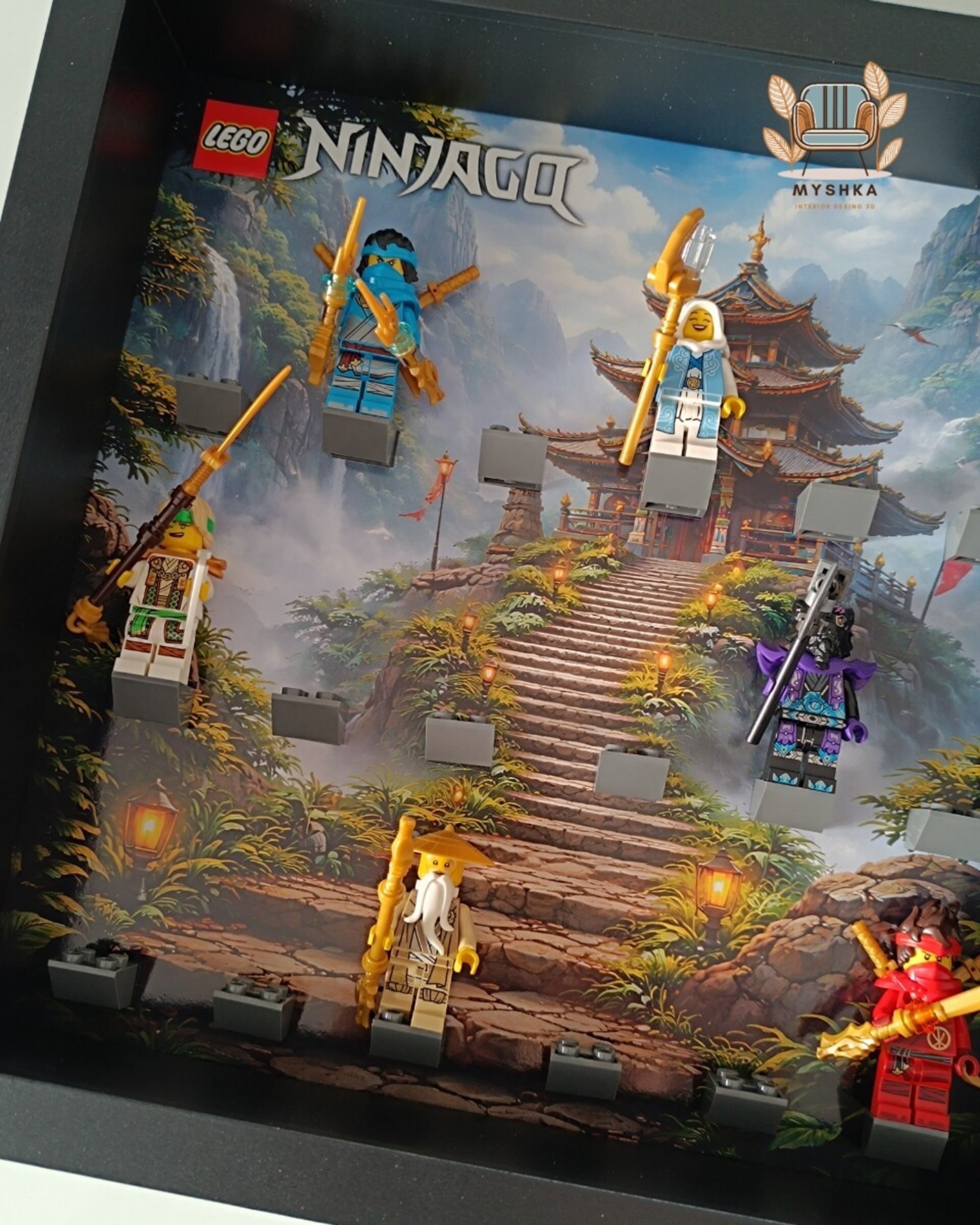 Marco exhibición LEGO® Minifiguras Ninjago Templo - 2