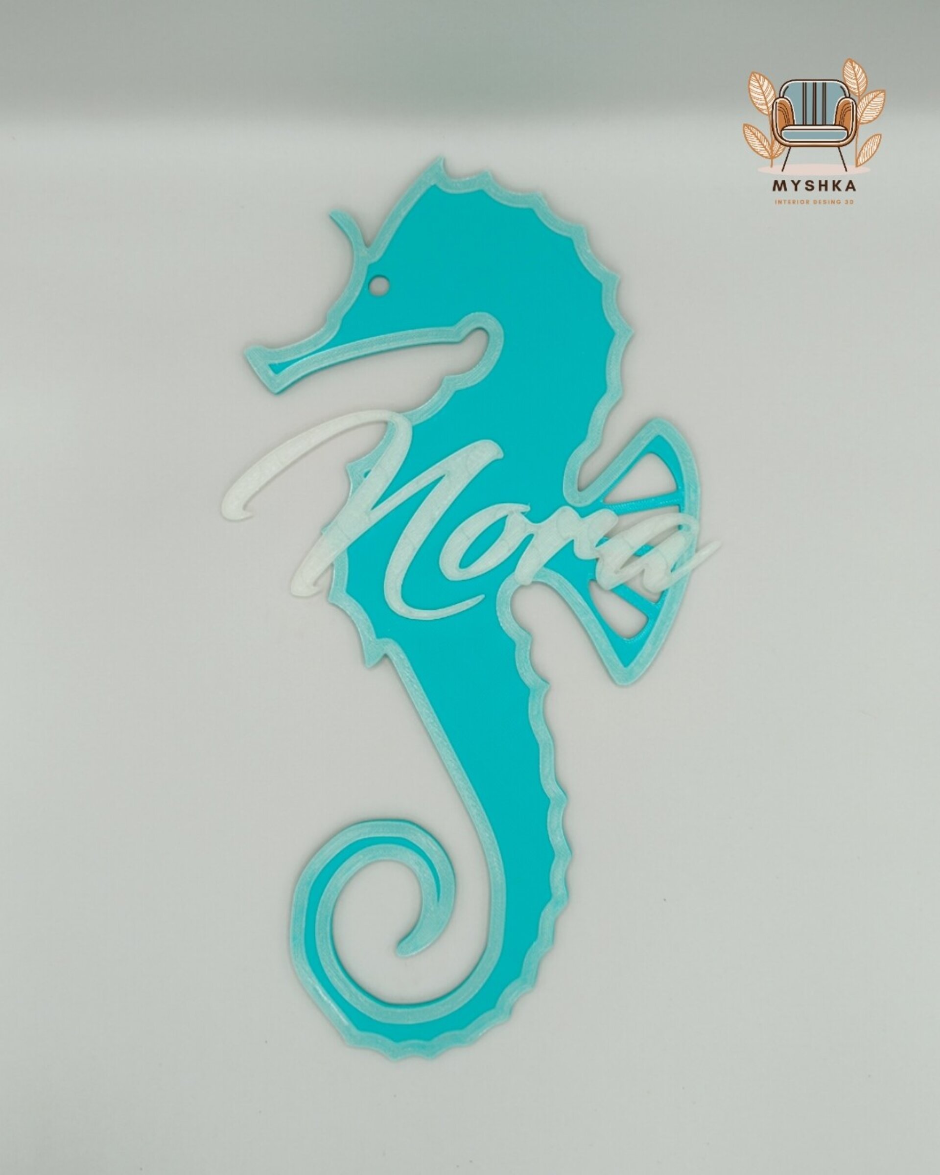 Caballito de mar luminiscente personalizado con nombre - 3