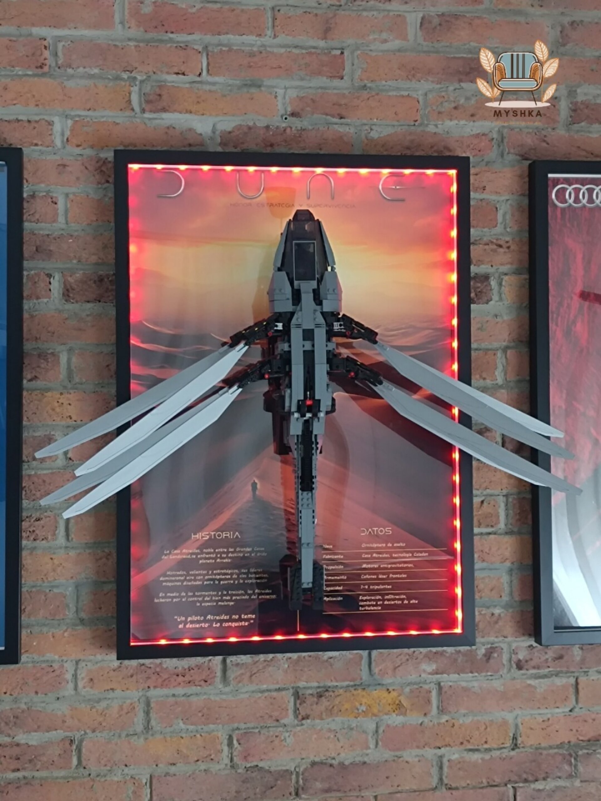 Marco expositor para LEGO Icons Dune: Ornithopter Atreides - 3