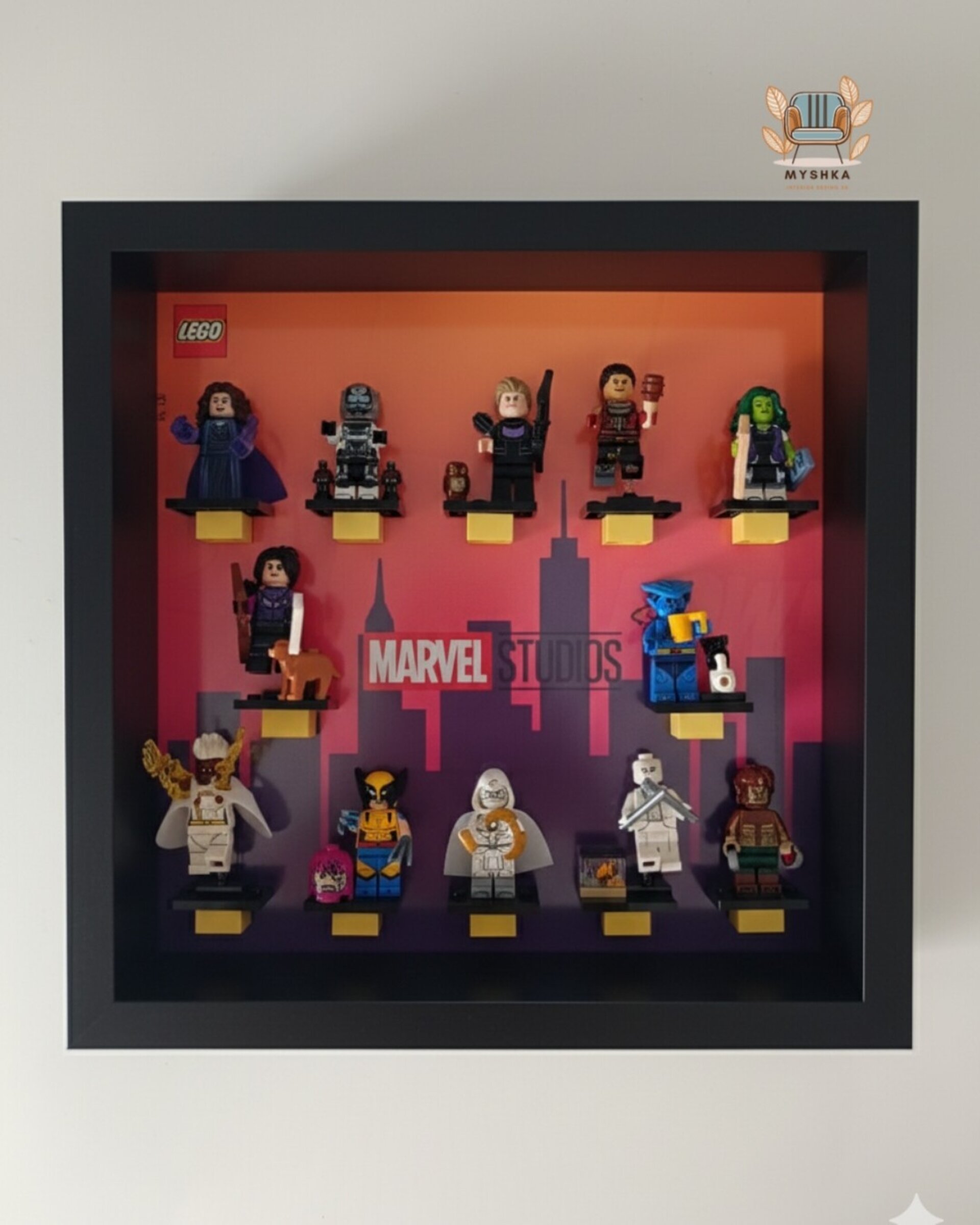 Marco exhibición LEGO® Minifiguras Marvel 2 - 2